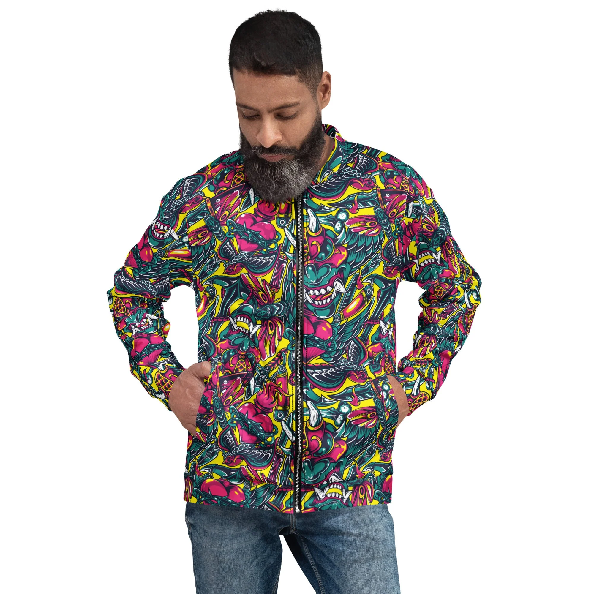 Kabuki Chaos CAMO Unisex Bomber Jacket