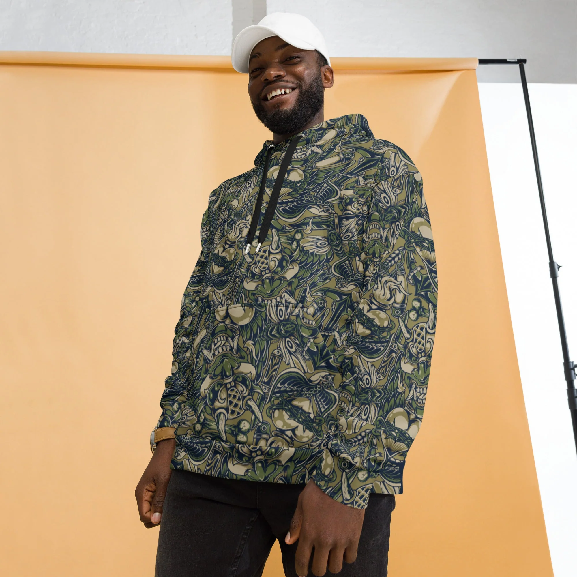 Kabuki Phantom Multi-terrain CAMO Unisex Hoodie - Image 9