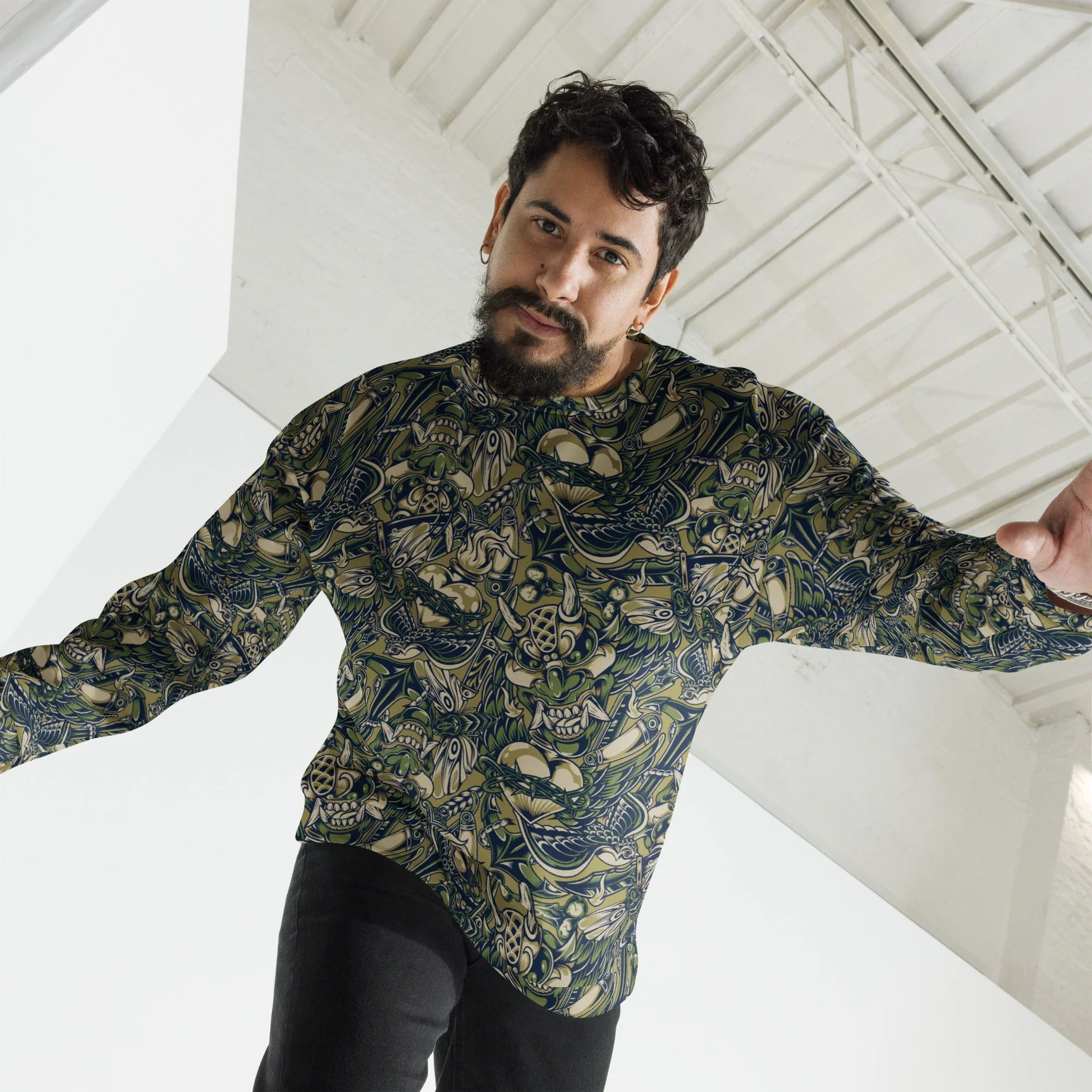 Kabuki Phantom Multi-terrain CAMO Unisex Sweatshirt - Image 4