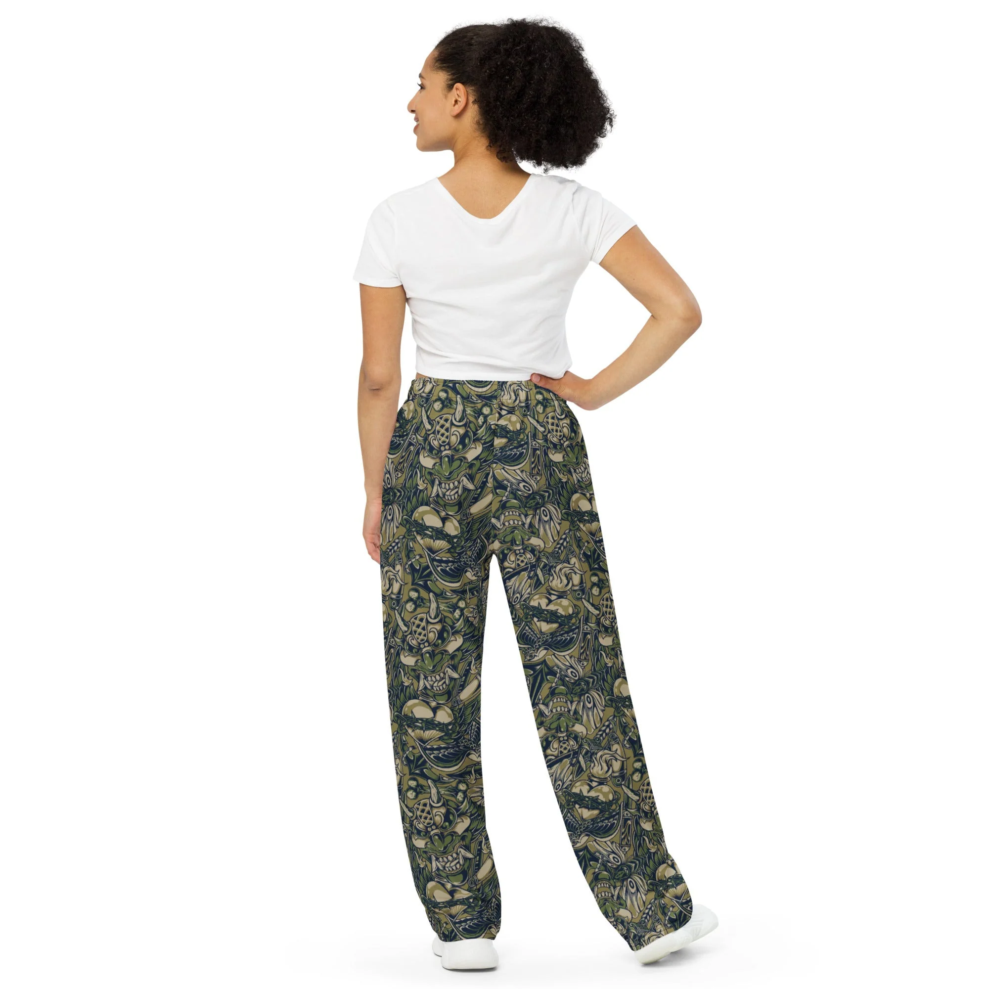 Kabuki Phantom Multi-terrain CAMO Unisex Wide-Leg Leisure Pants - Image 2