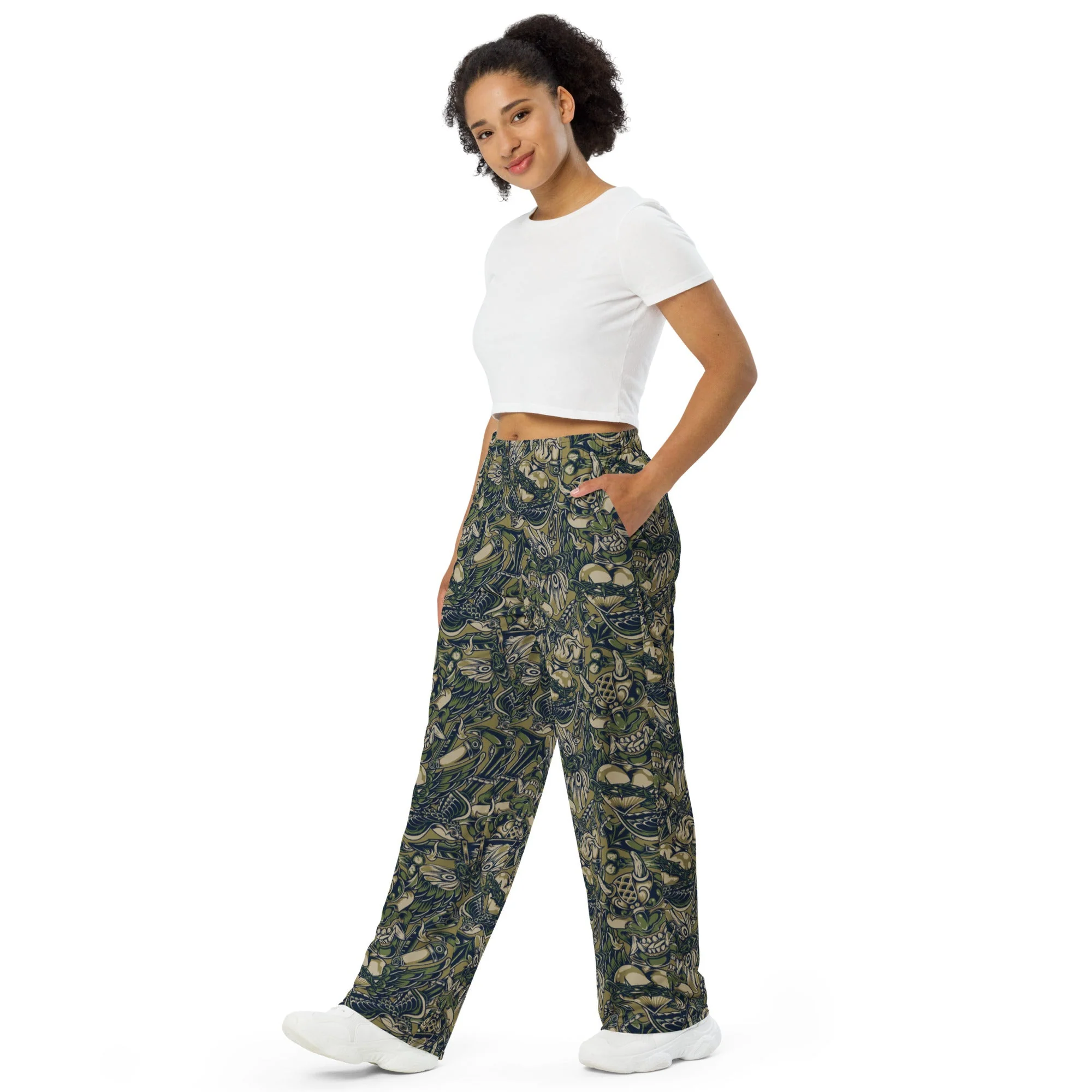 Kabuki Phantom Multi-terrain CAMO Unisex Wide-Leg Leisure Pants - Image 4