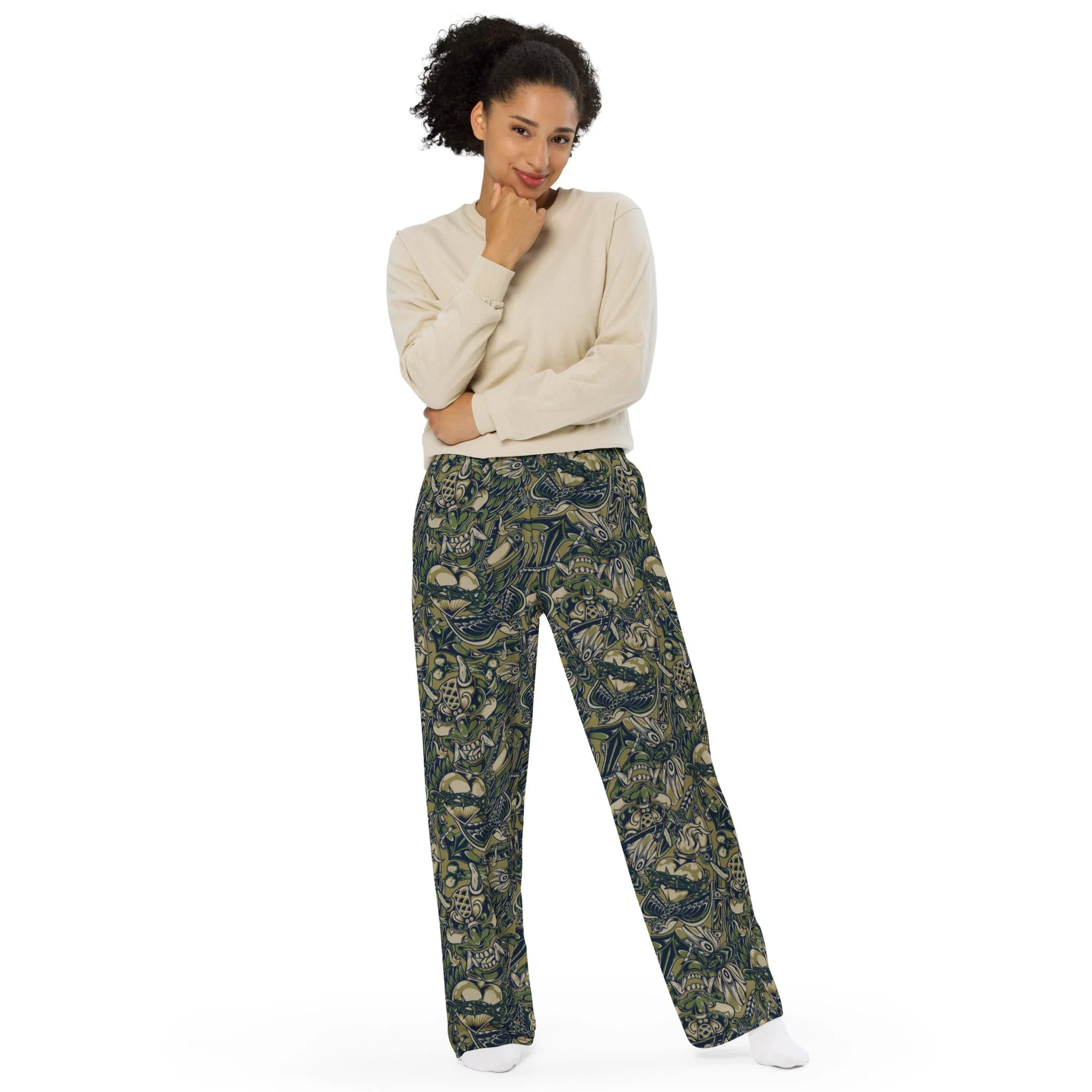 Kabuki Phantom Multi-terrain CAMO Unisex Wide-Leg Leisure Pants - Image 6
