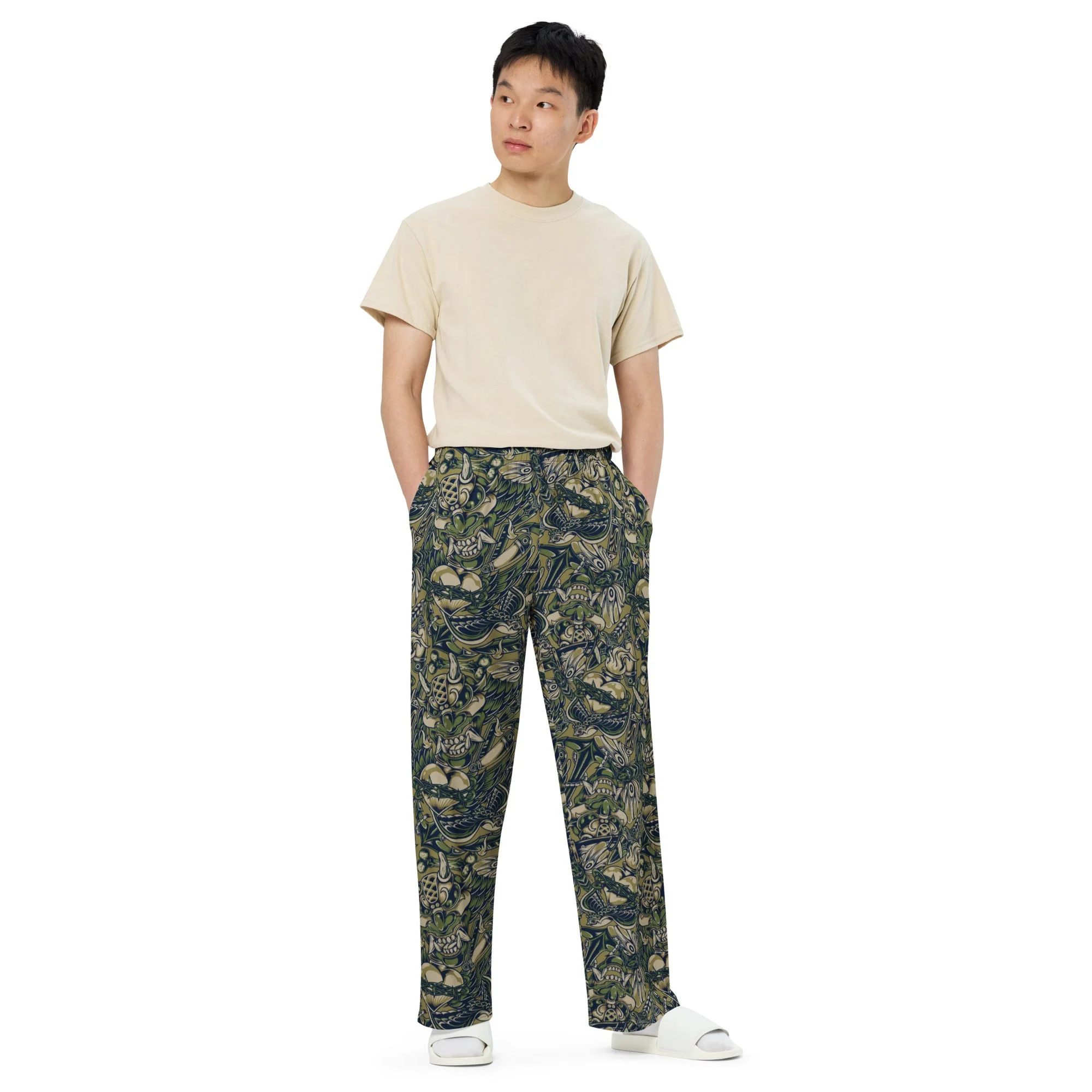Kabuki Phantom Multi-terrain CAMO Unisex Wide-Leg Leisure Pants - Image 8