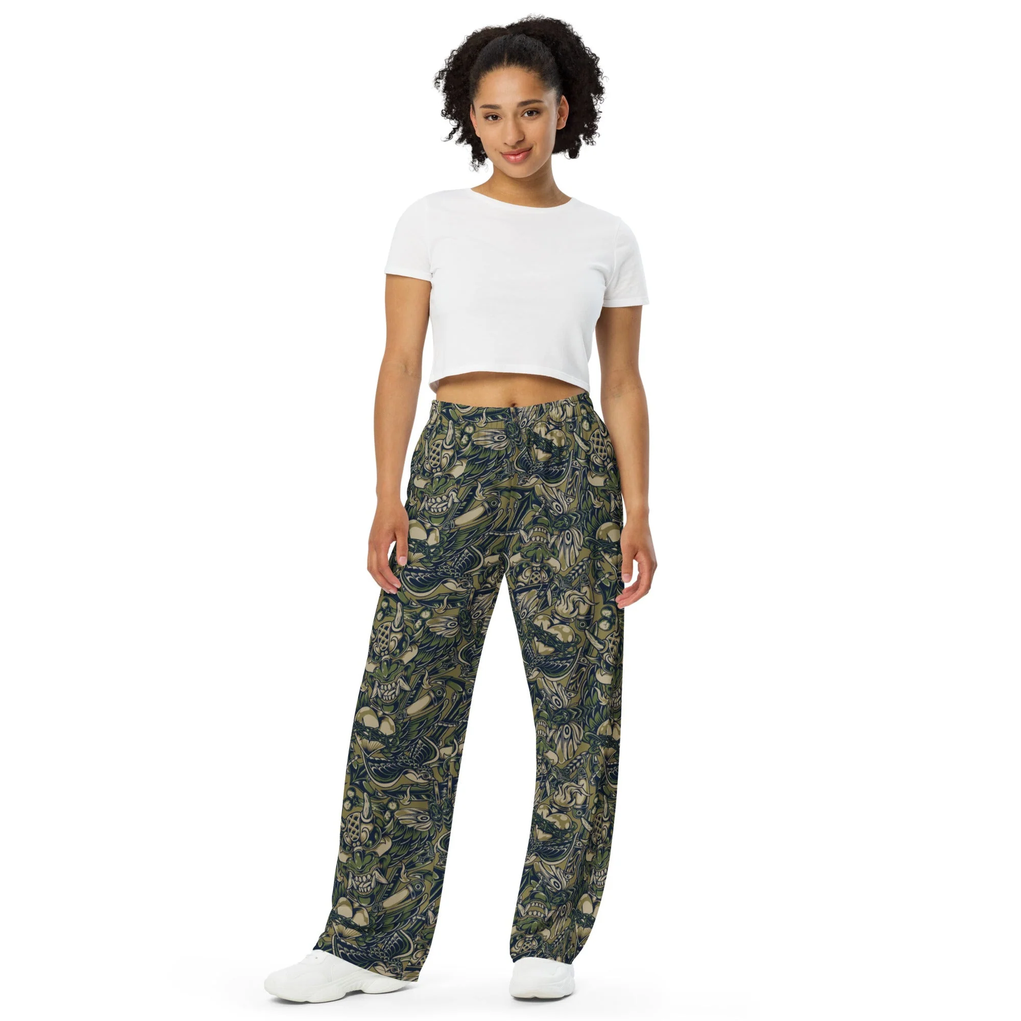 Kabuki Phantom Multi-terrain CAMO Unisex Wide-Leg Leisure Pants - Image 9