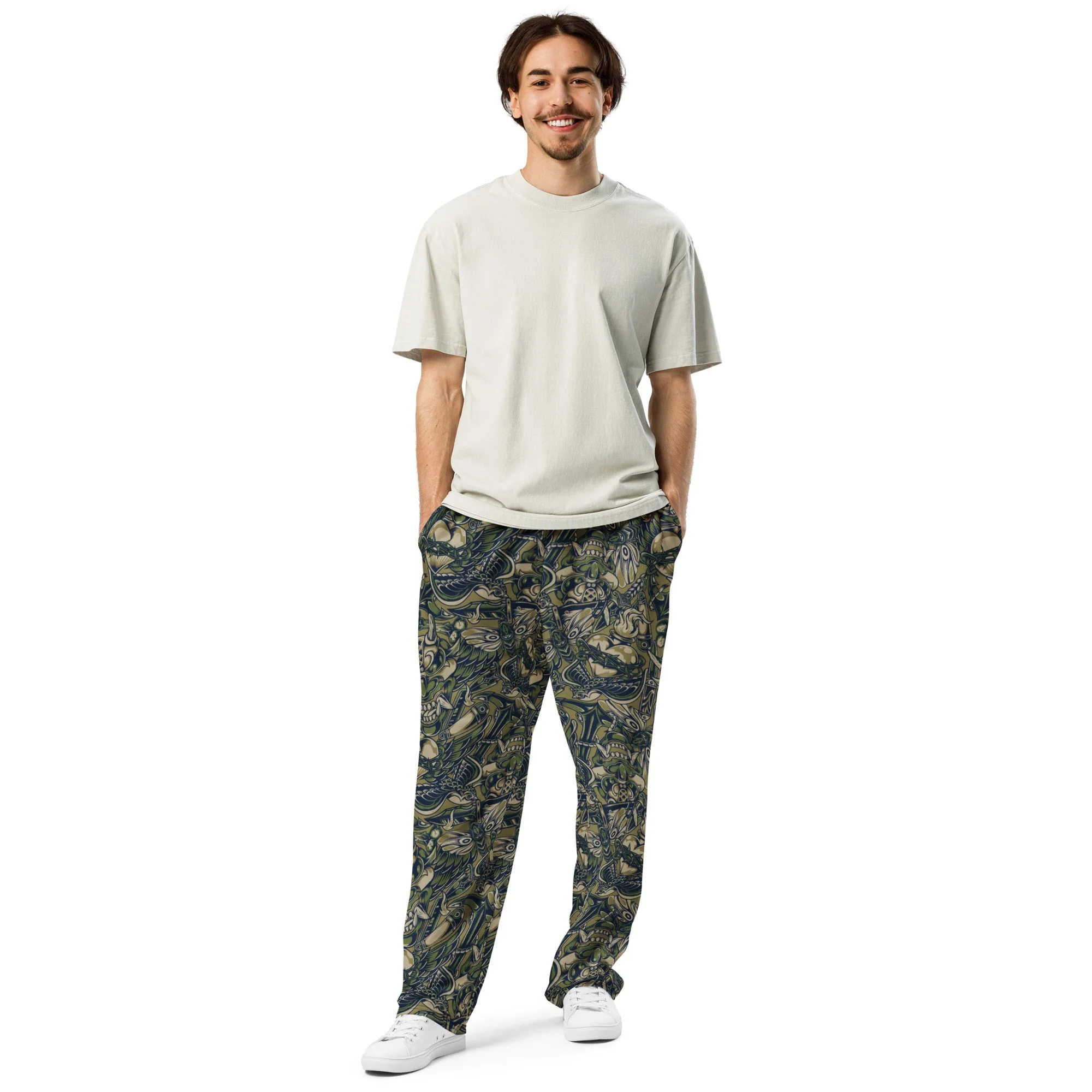 Kabuki Phantom Multi-terrain CAMO Unisex Wide-Leg Joggers - Image 5