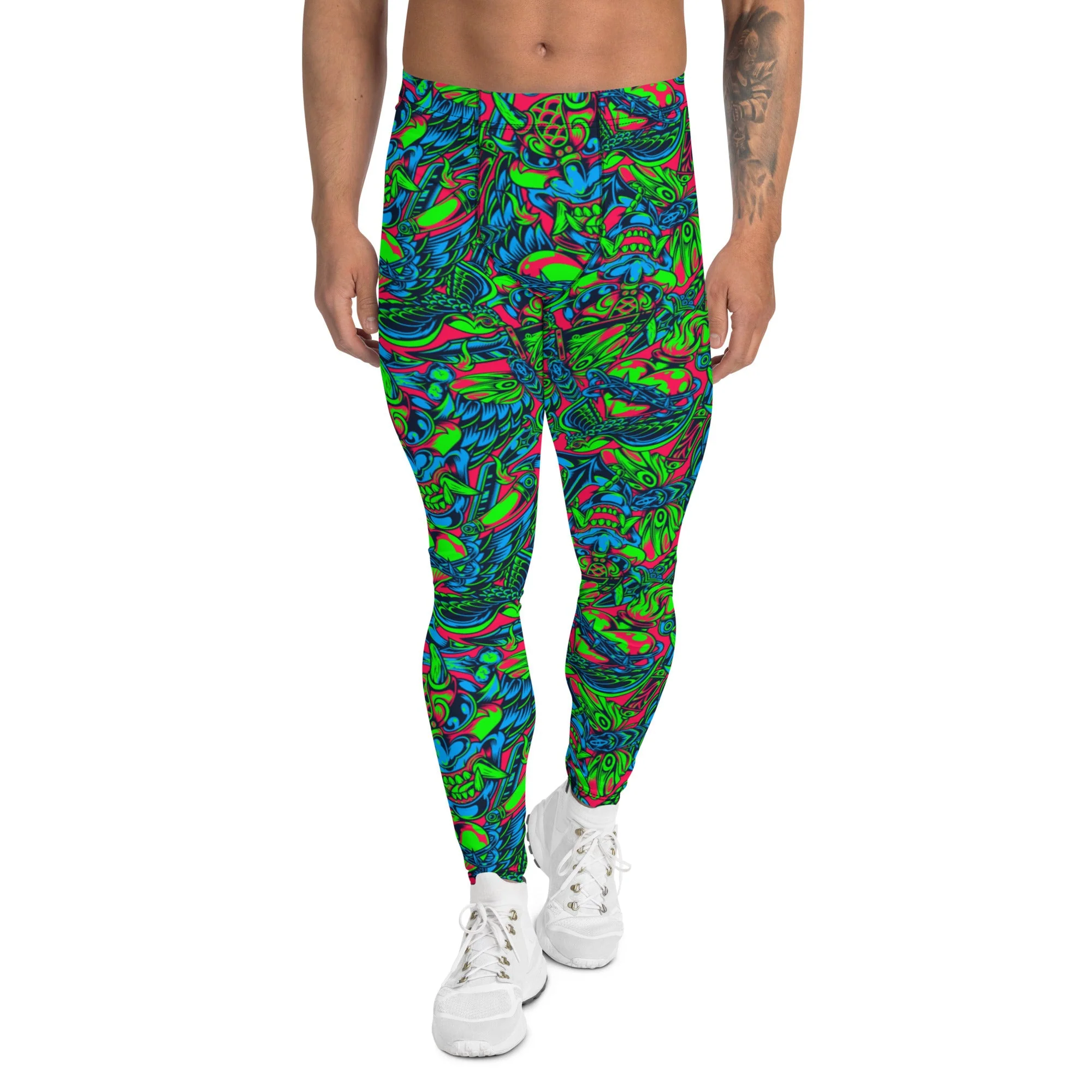 Kabuki Phantom Neon CAMO Mens Leggings