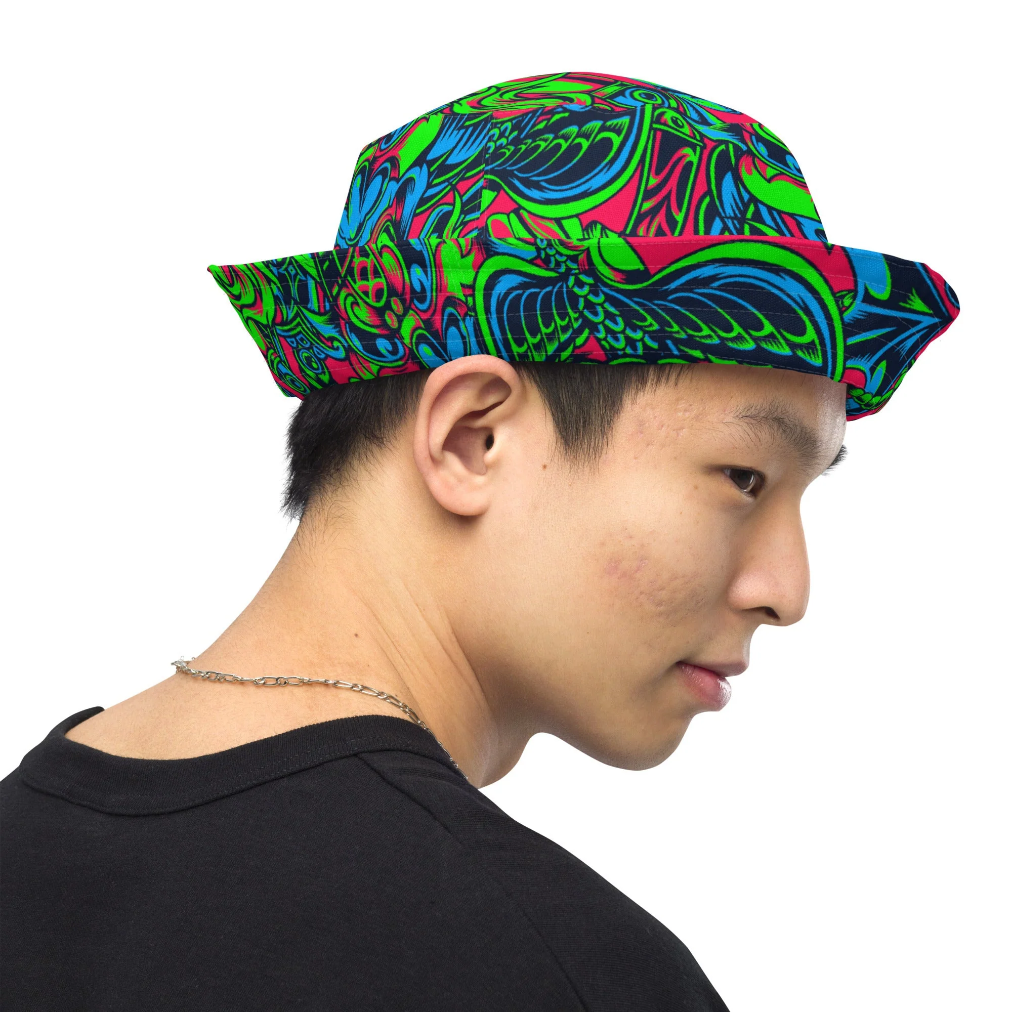 Kabuki Phantom Neon CAMO Reversible Bucket Hat - Image 10