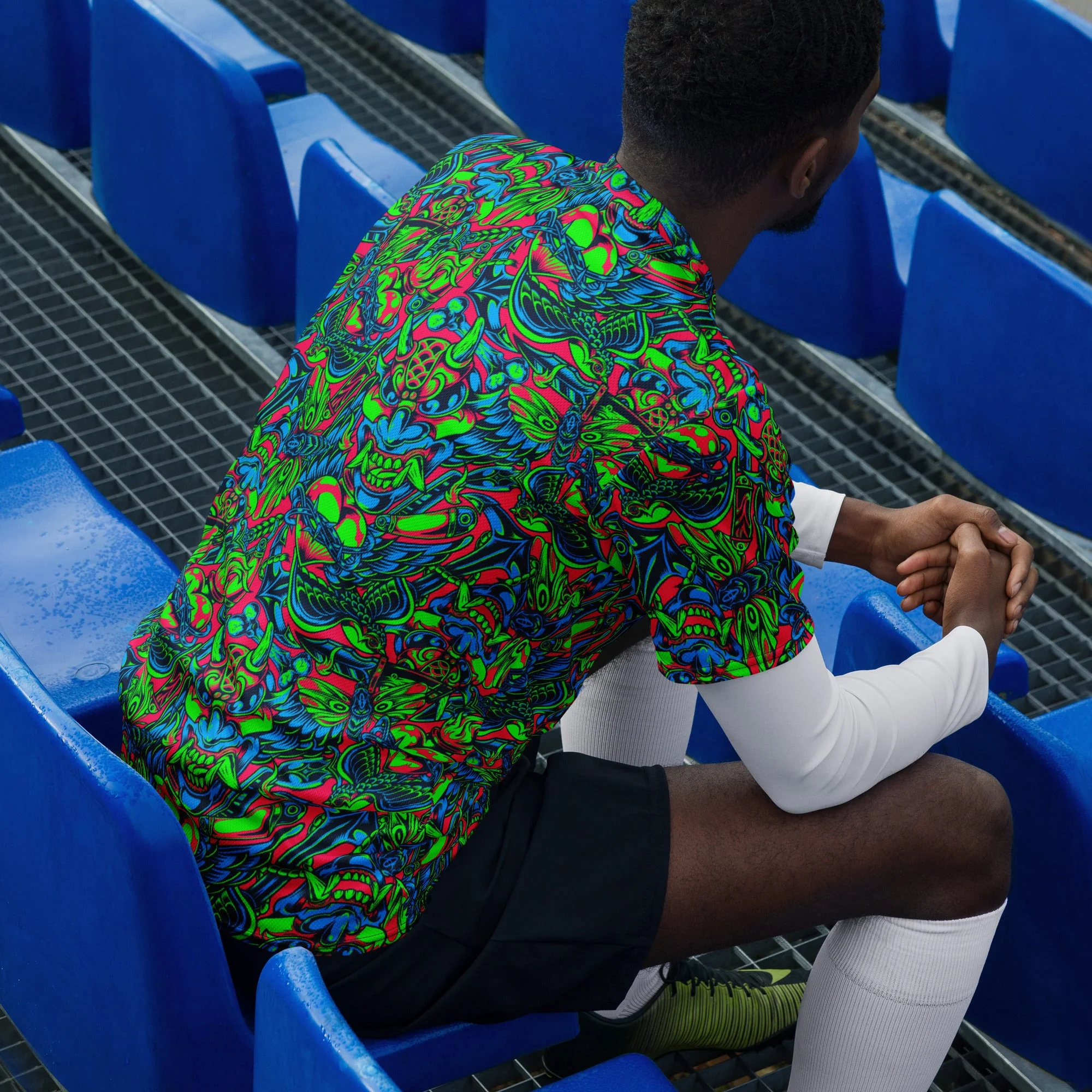 Kabuki Phantom Neon CAMO Unisex Sports Jersey - Image 2