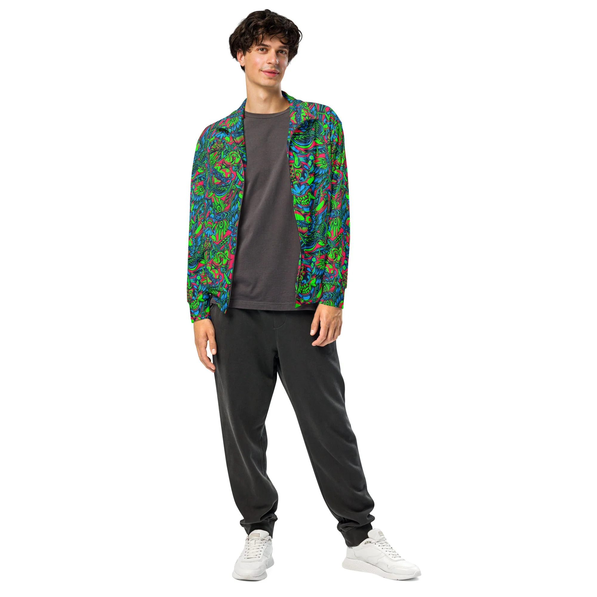 Kabuki Phantom Neon CAMO Unisex Track Jacket - Image 10