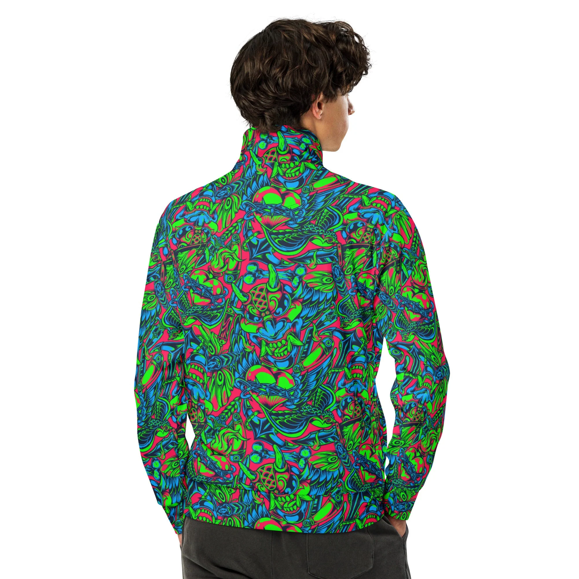 Kabuki Phantom Neon CAMO Unisex Track Jacket - Image 11