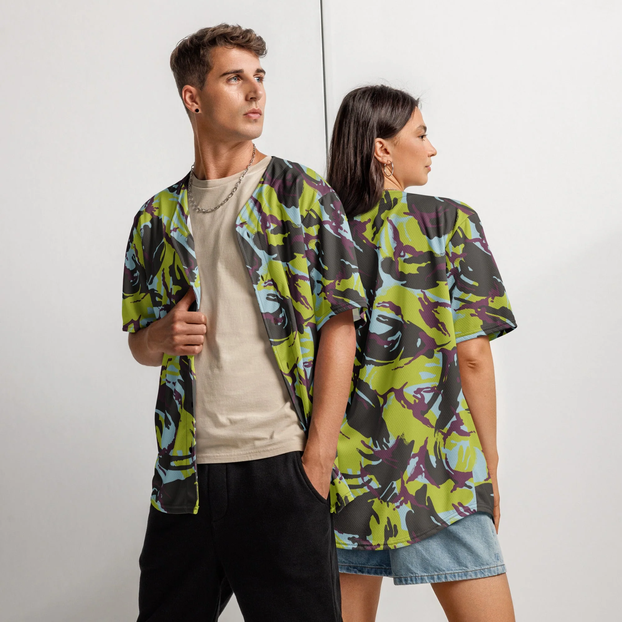 Kenyan DPM Navy CAMO Unisex Baseball Jersey