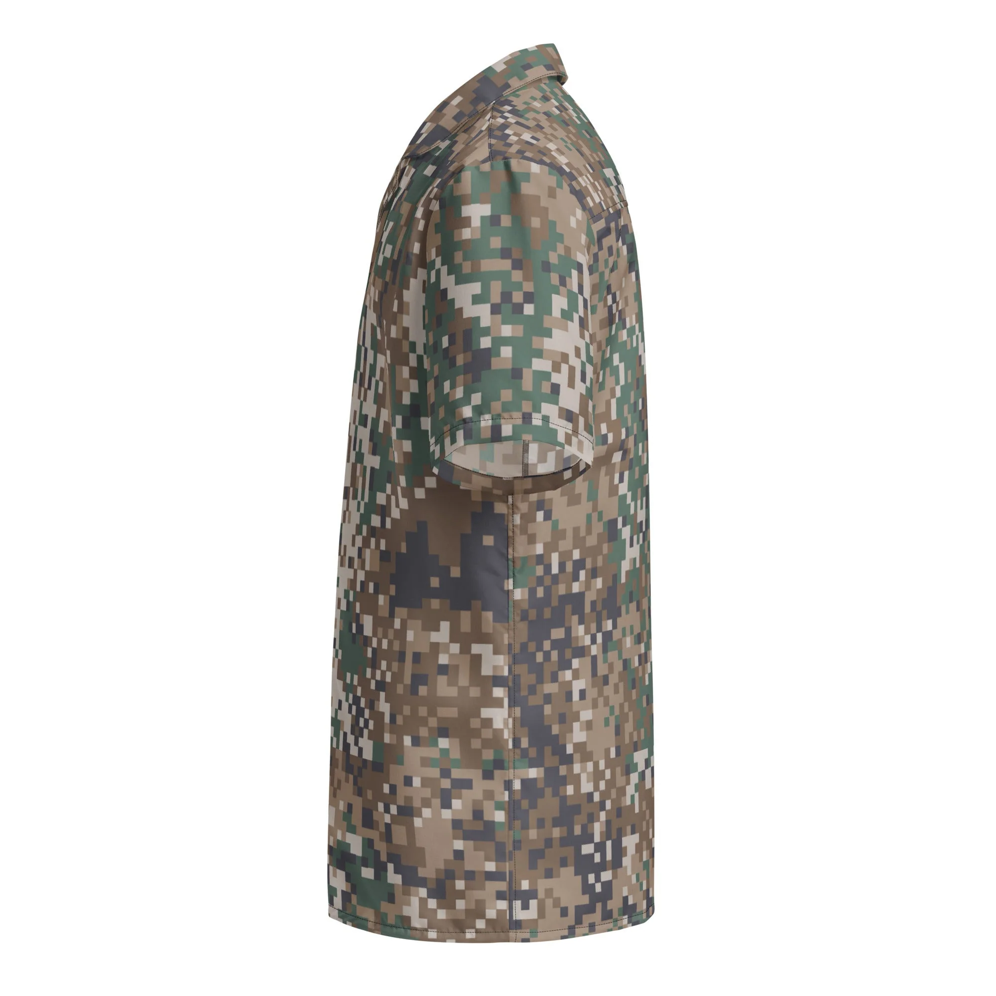 Latvian LATPAT CAMO Unisex Short-Sleeve Button Shirt - Image 10