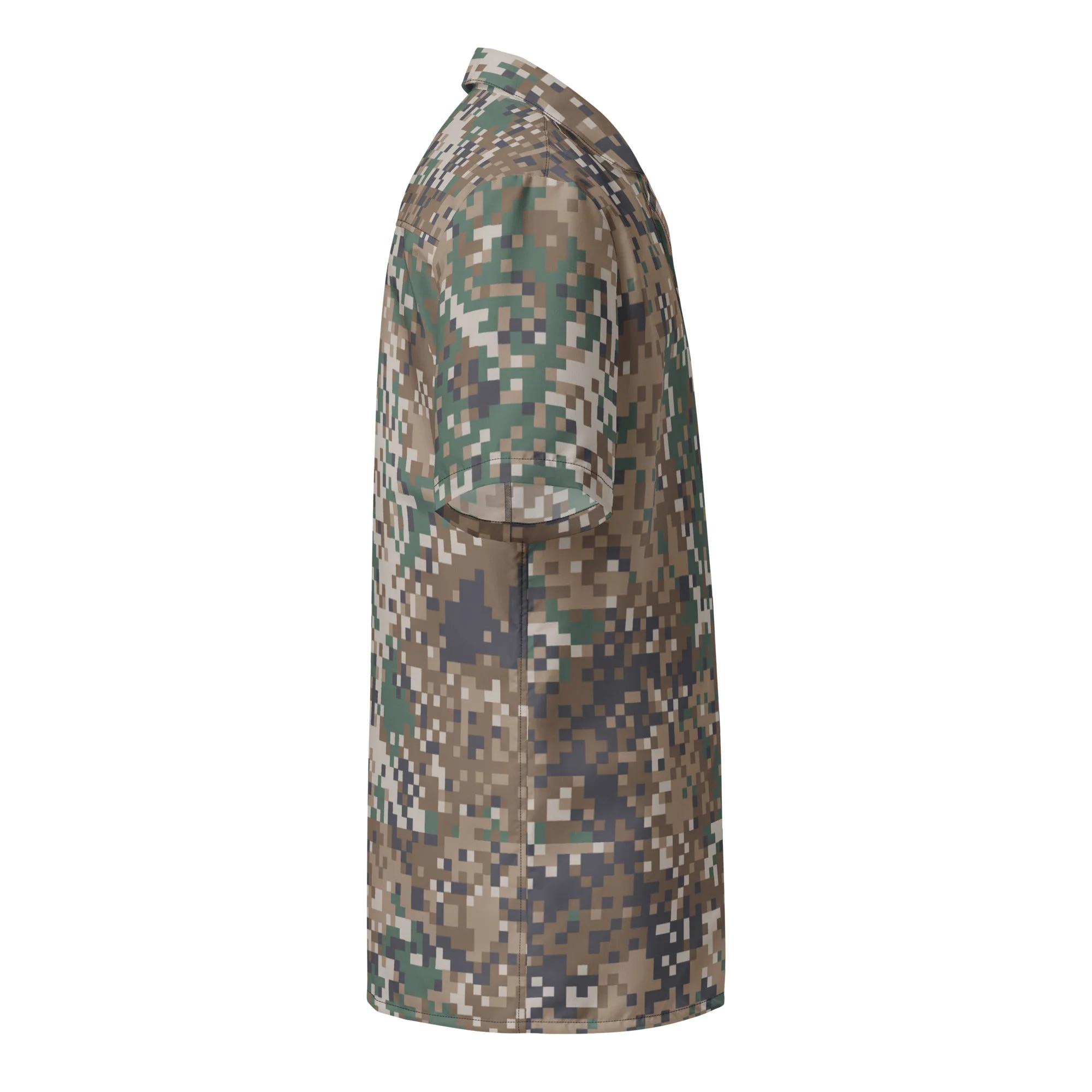 Latvian LATPAT CAMO Unisex Short-Sleeve Button Shirt - Image 11