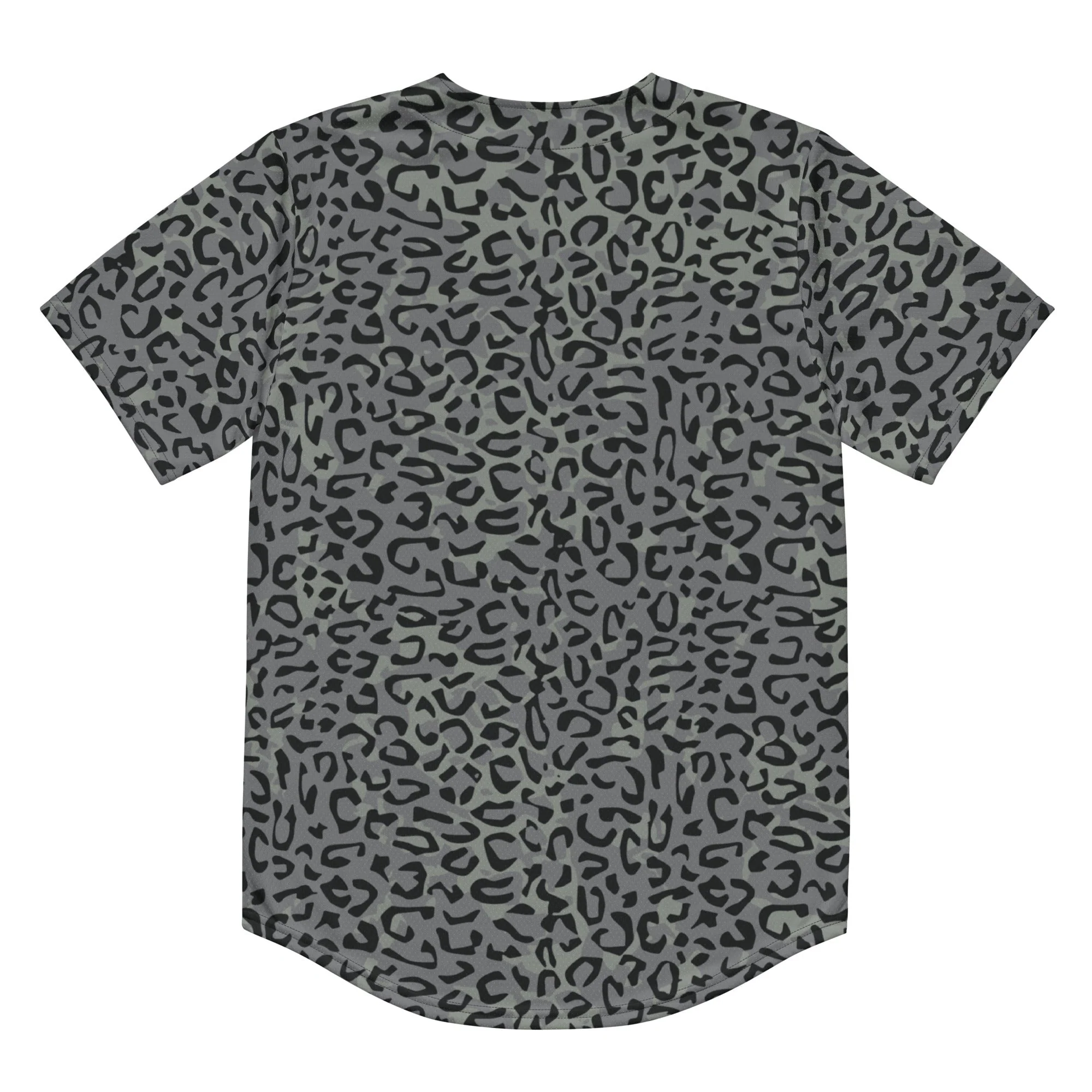 Leopard Spot Grey CAMO Unisex Baseball Jersey - Image 13