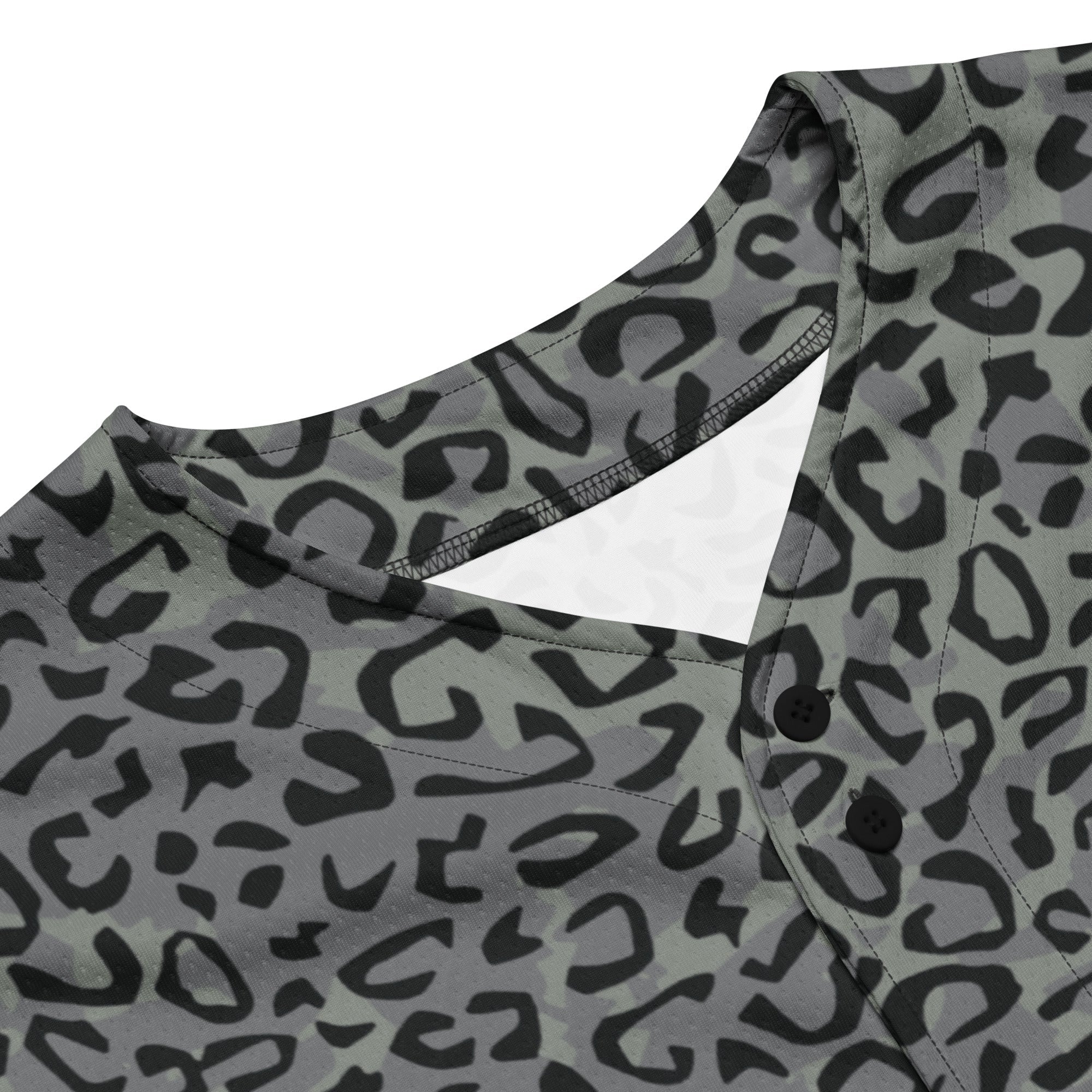 Leopard Spot Grey CAMO Unisex Baseball Jersey - Image 15