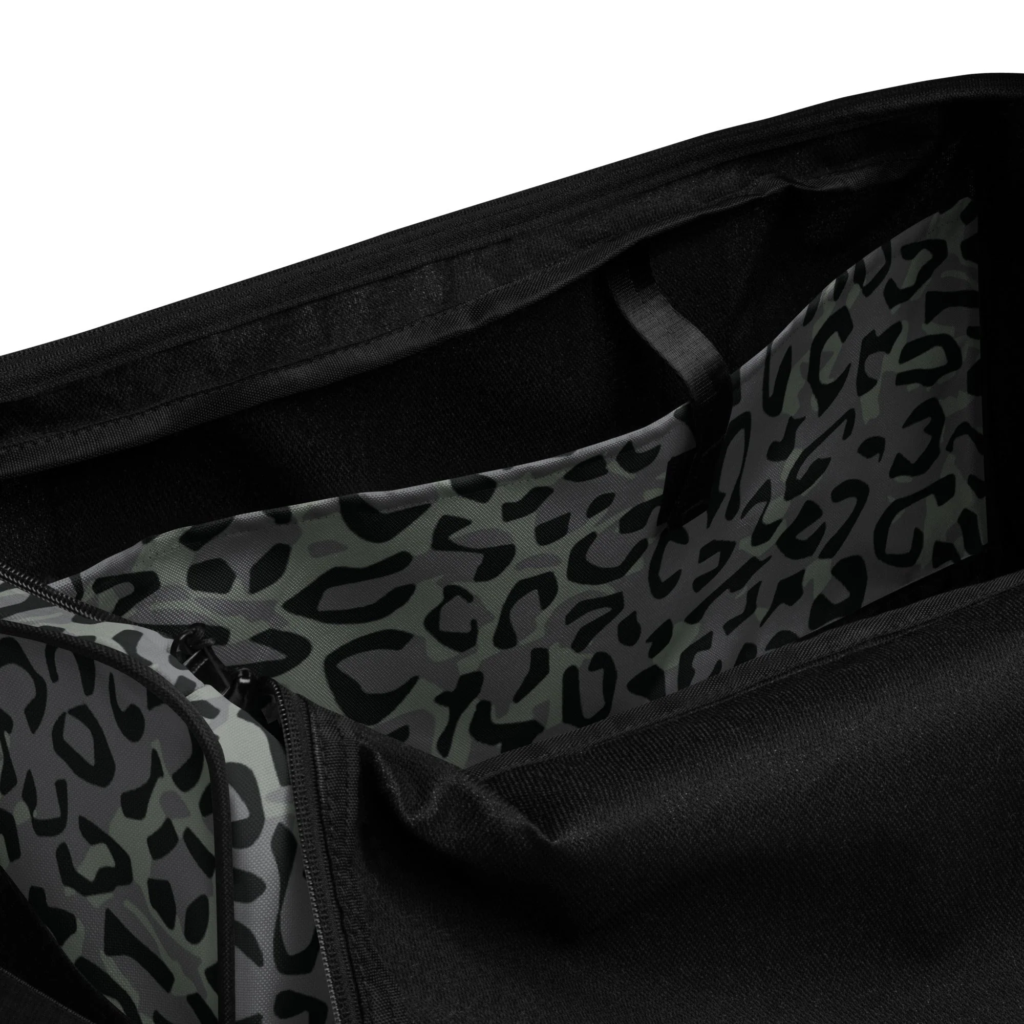 Leopard Spot Grey CAMO Duffle Bag - Image 3