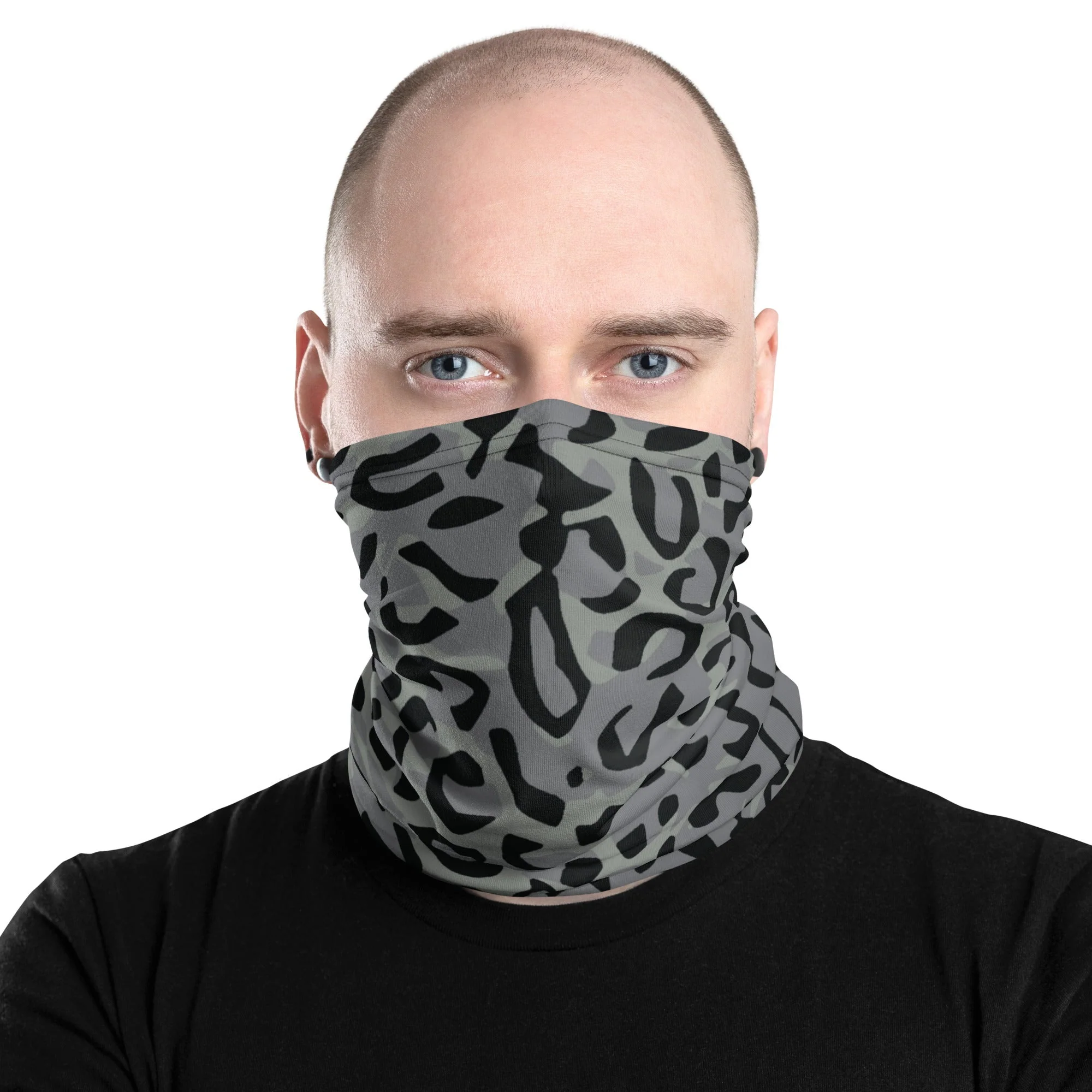 Leopard Spot Grey CAMO Neck Gaiter - Image 7