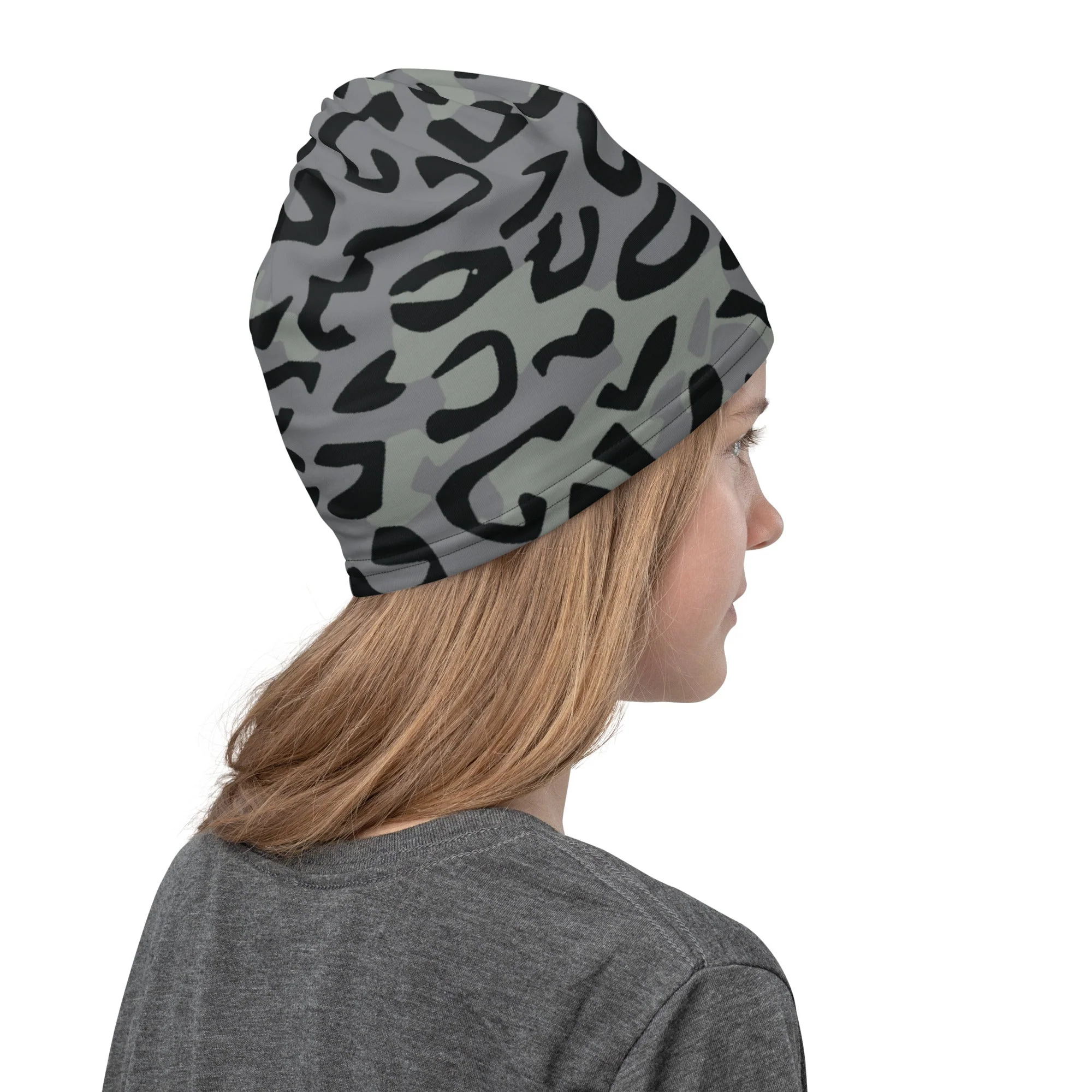 Leopard Spot Grey CAMO Neck Gaiter - Image 9