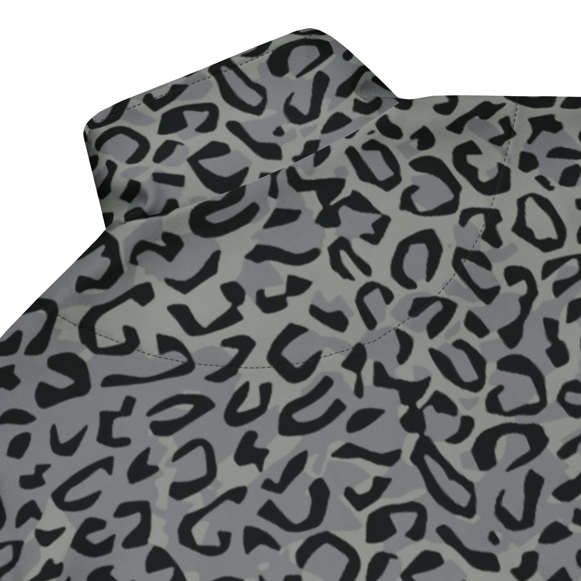 Leopard Spot Grey CAMO Unisex Track Jacket - Image 3