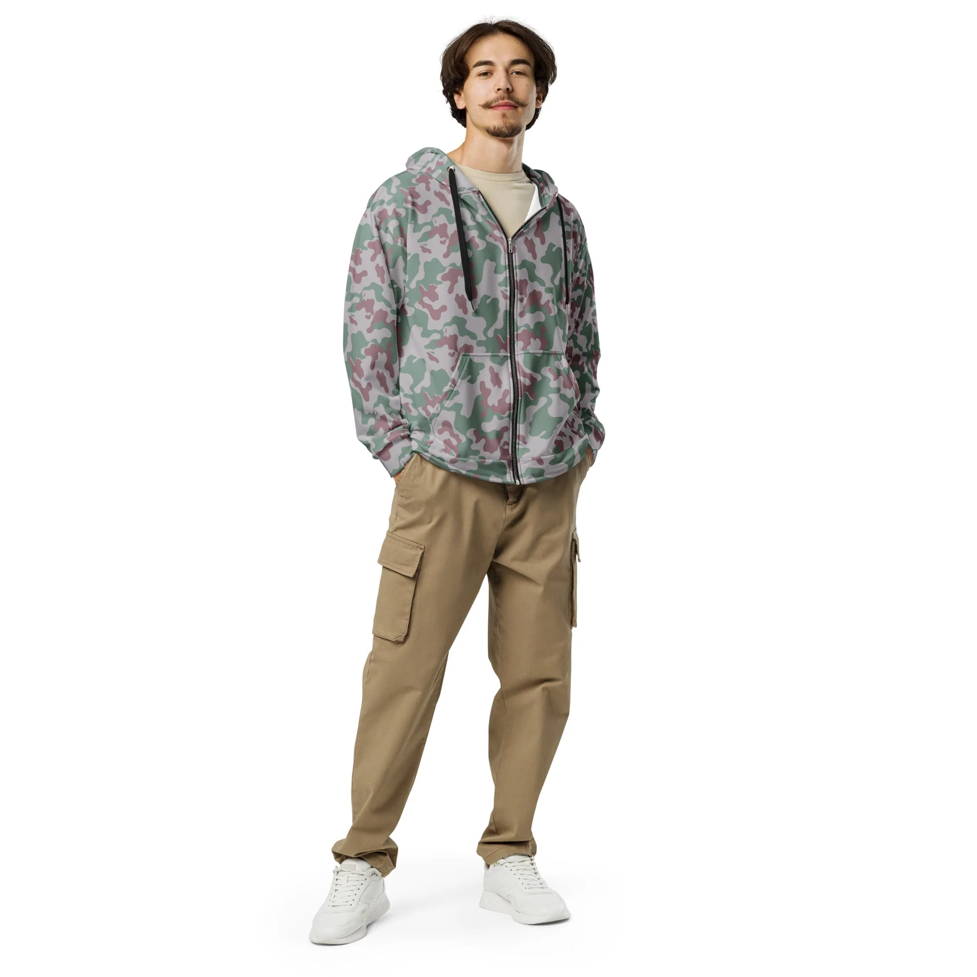 Lithuanian Amoeba CAMO Unisex Zip Hoodie - Image 11