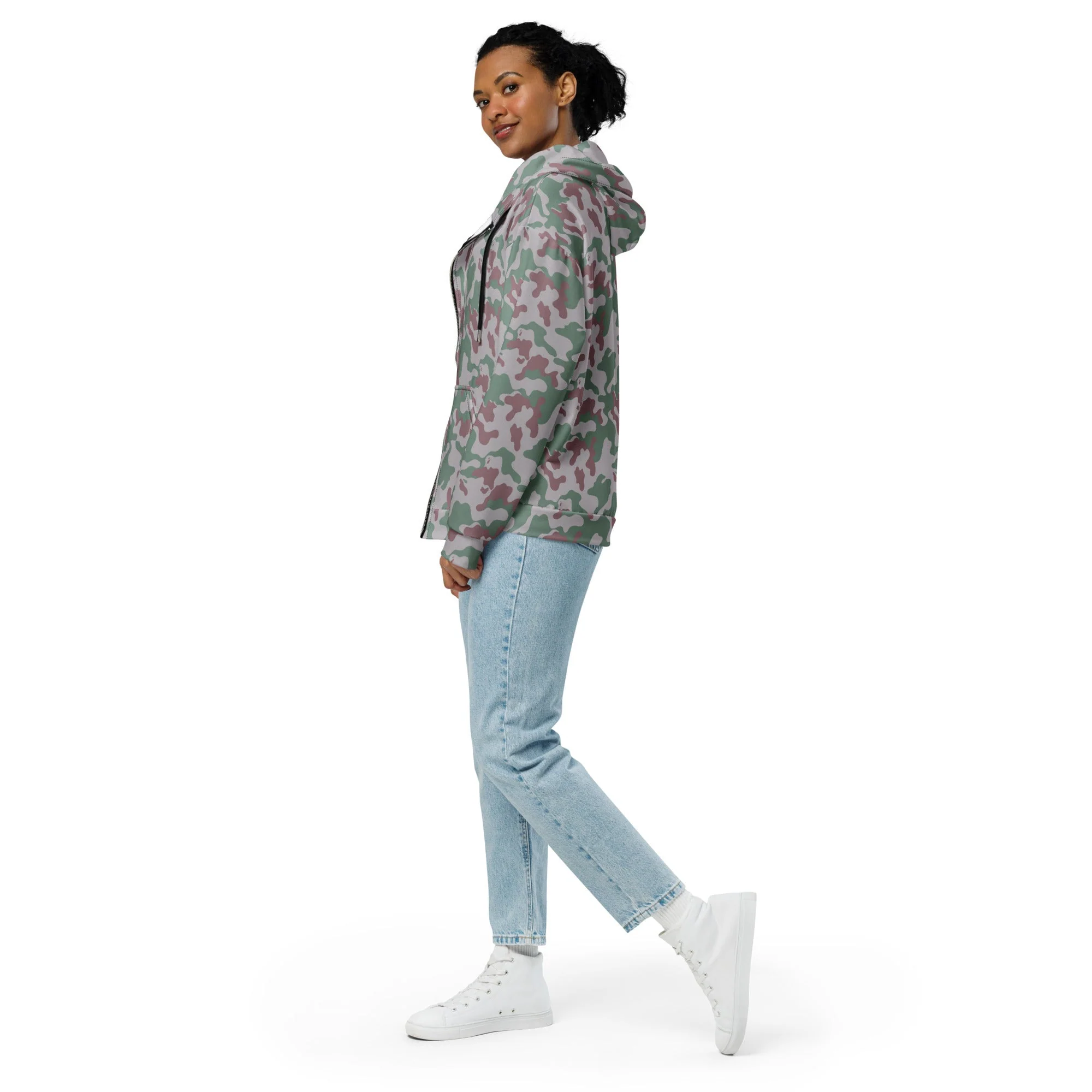 Lithuanian Amoeba CAMO Unisex Zip Hoodie - Image 8