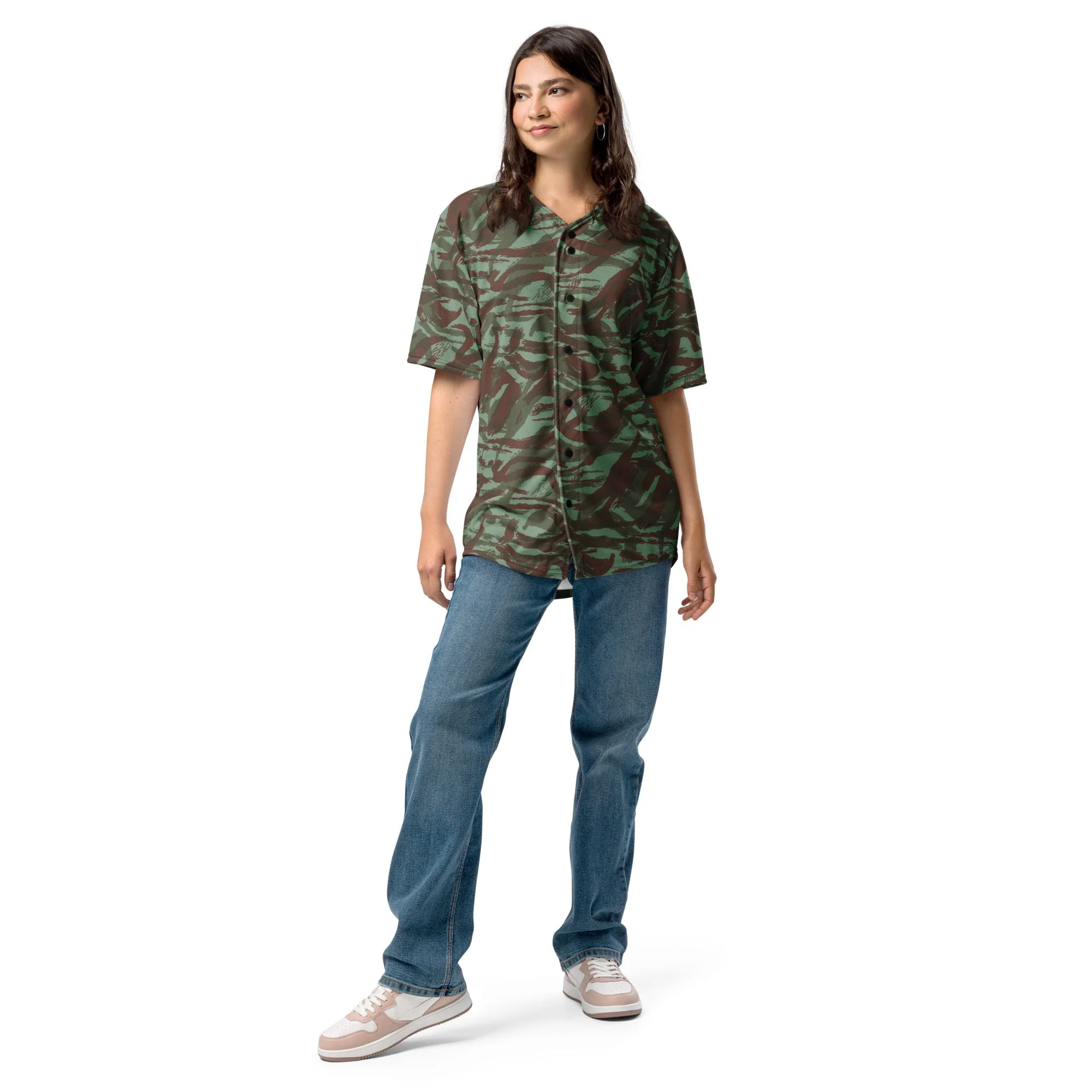 French Lizard Foreign Legion CAMO Unisex Baseball Jersey - Image 10