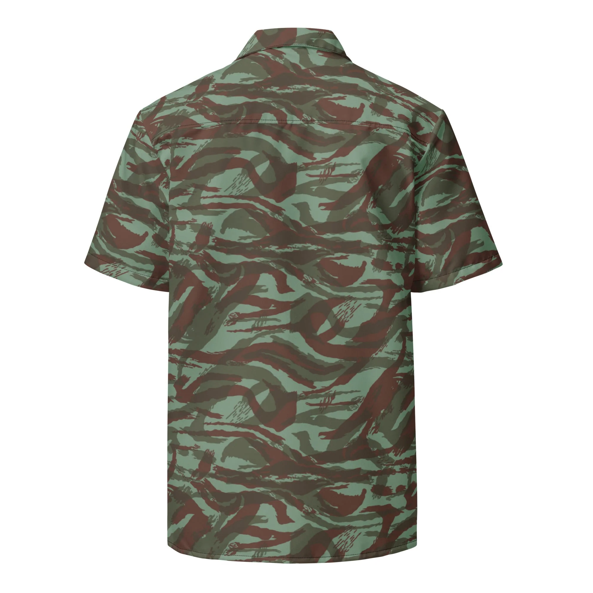 French Lizard Foreign Legion CAMO Unisex Short-Sleeve Button Shirt - Image 10