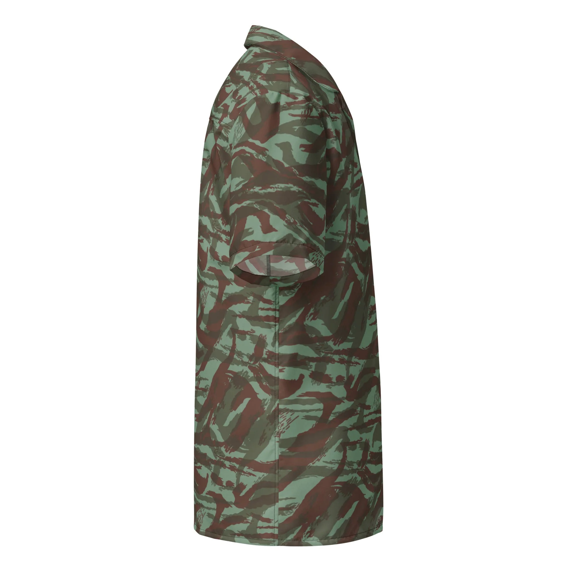 French Lizard Foreign Legion CAMO Unisex Short-Sleeve Button Shirt - Image 8