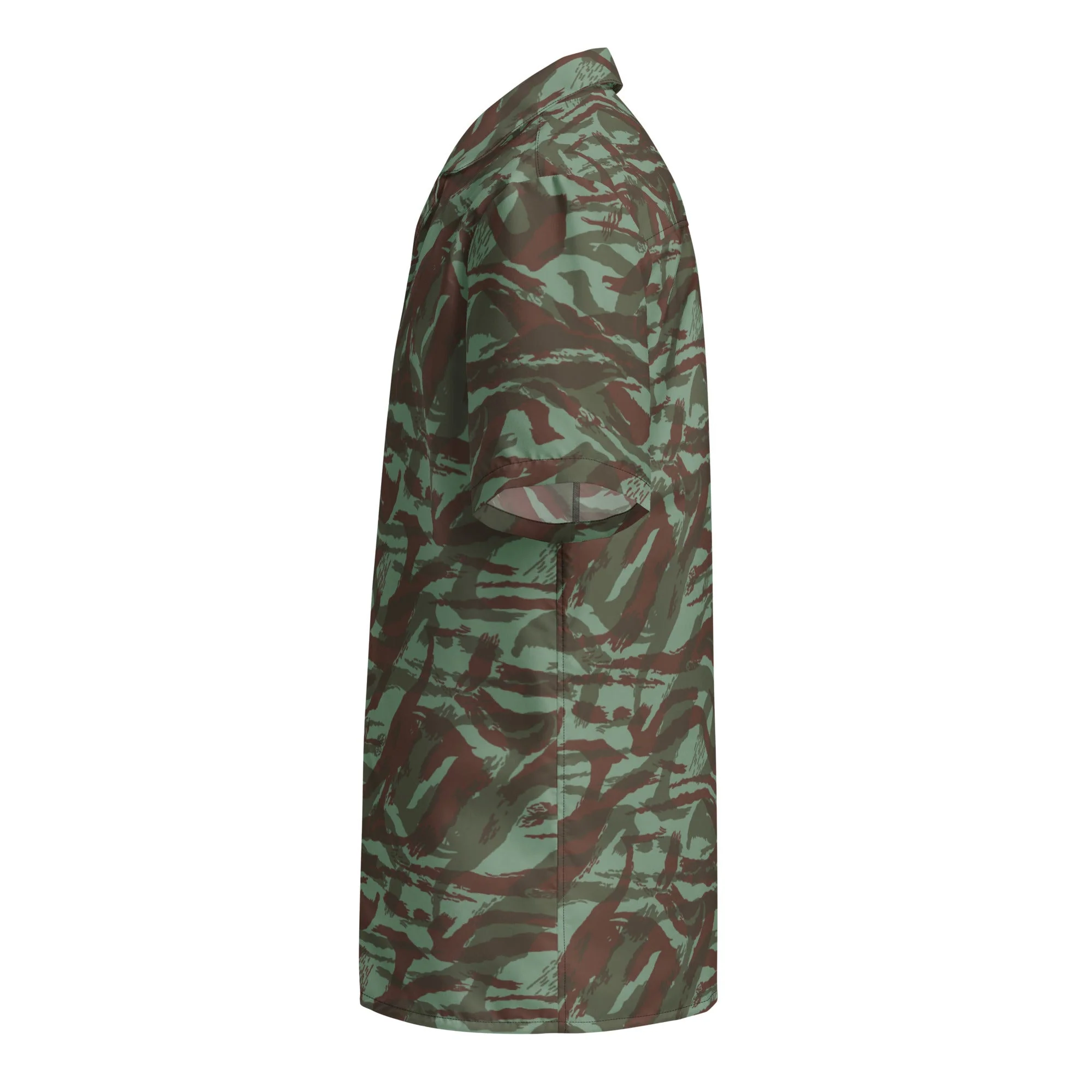French Lizard Foreign Legion CAMO Unisex Short-Sleeve Button Shirt - Image 9
