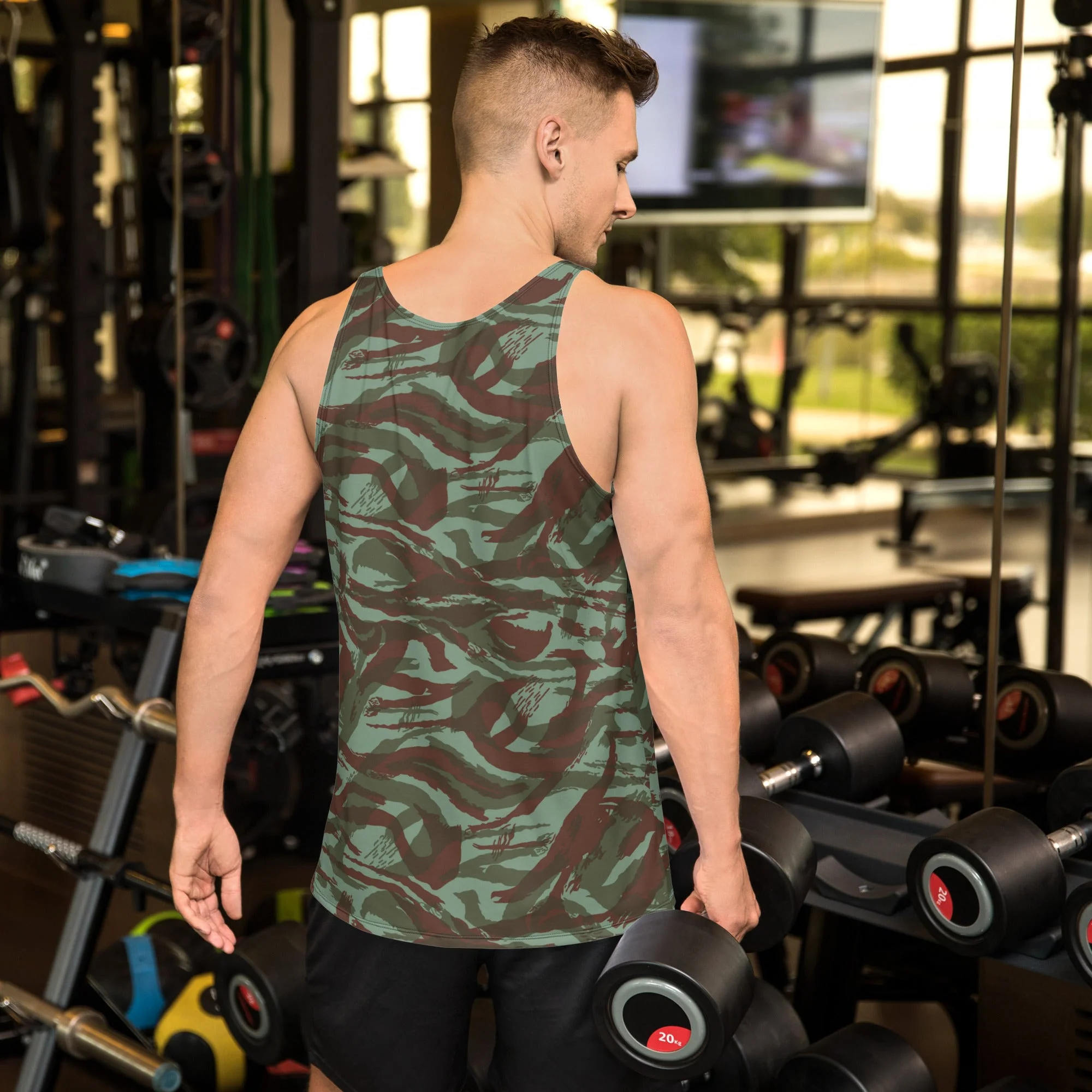 French Lizard Foreign Legion CAMO Unisex Tank Top - Image 2