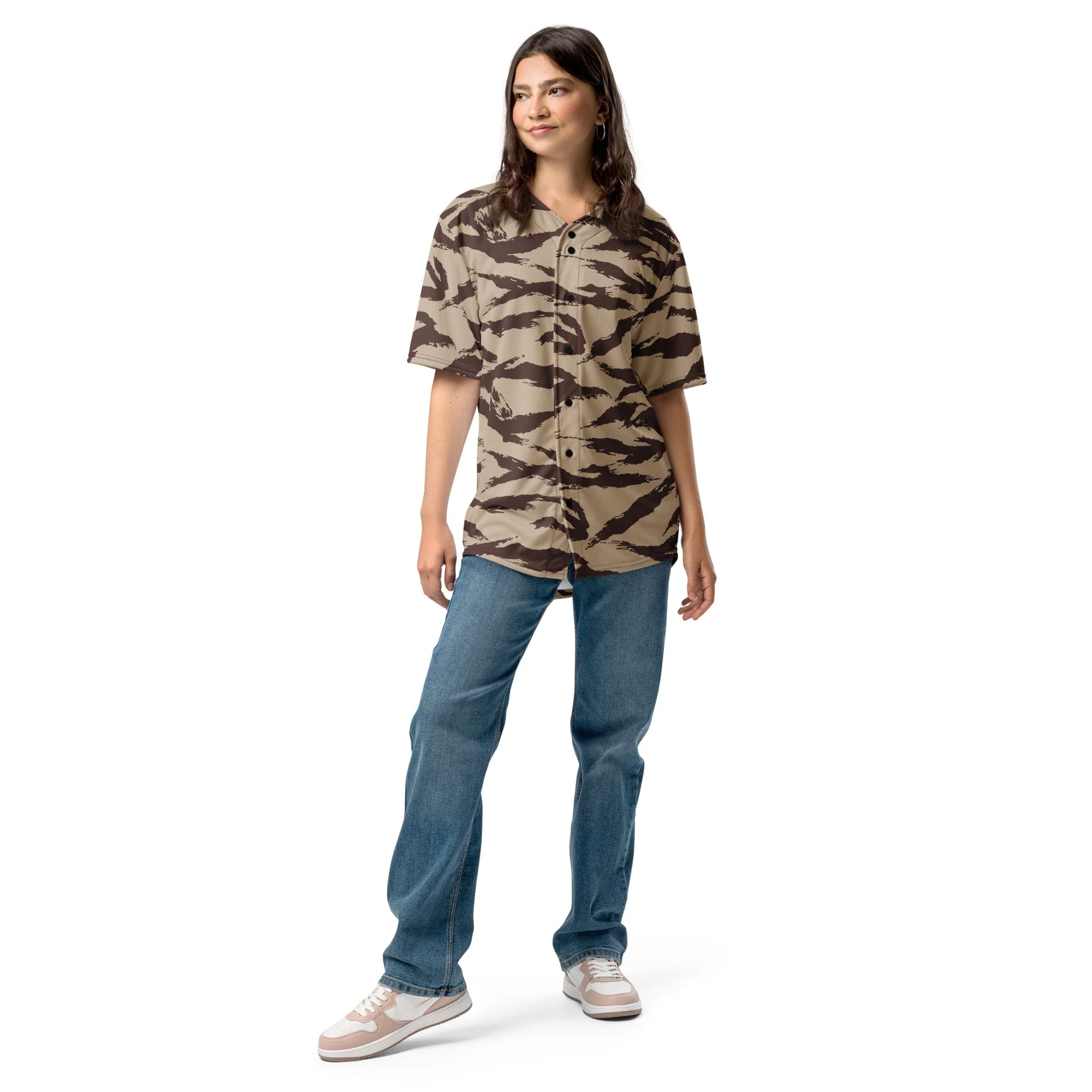 Moroccan Lizard Desert CAMO Unisex Baseball Jersey - Image 10