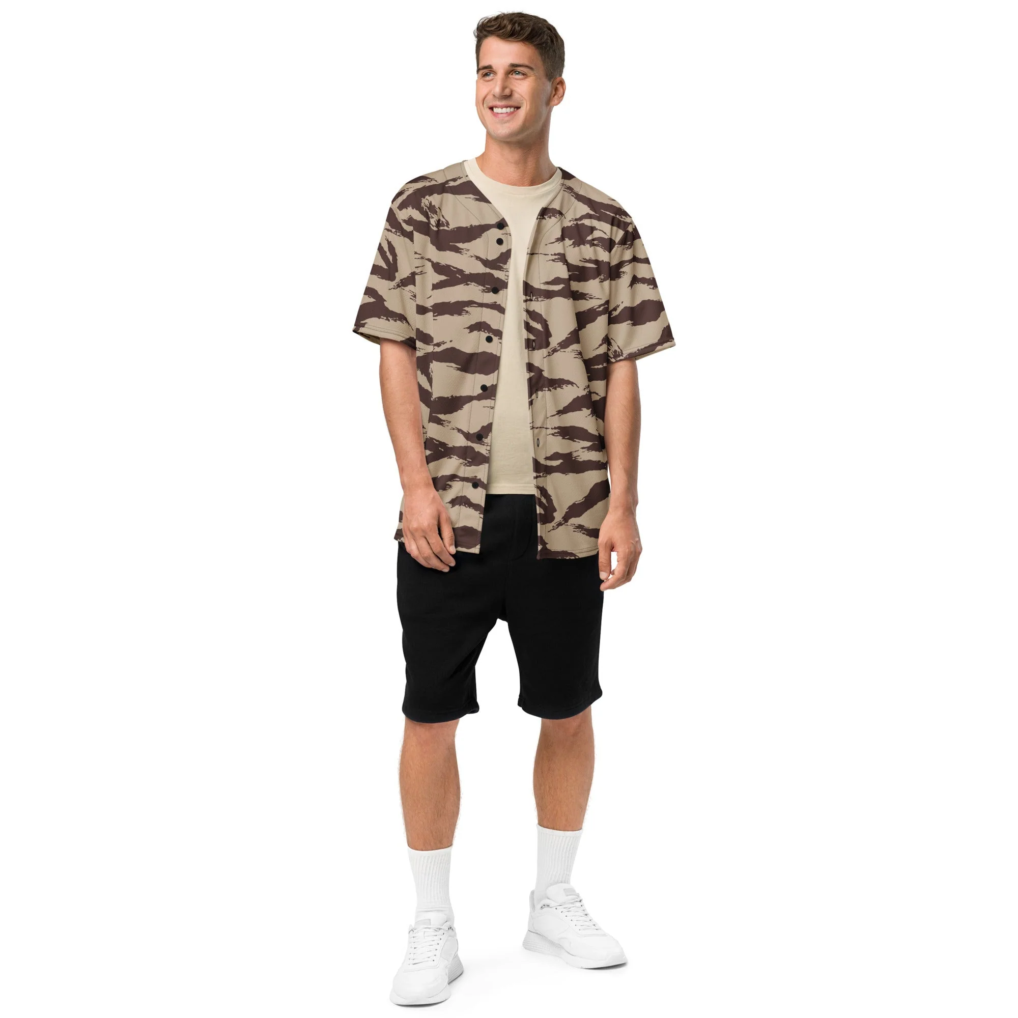 Moroccan Lizard Desert CAMO Unisex Baseball Jersey - Image 14