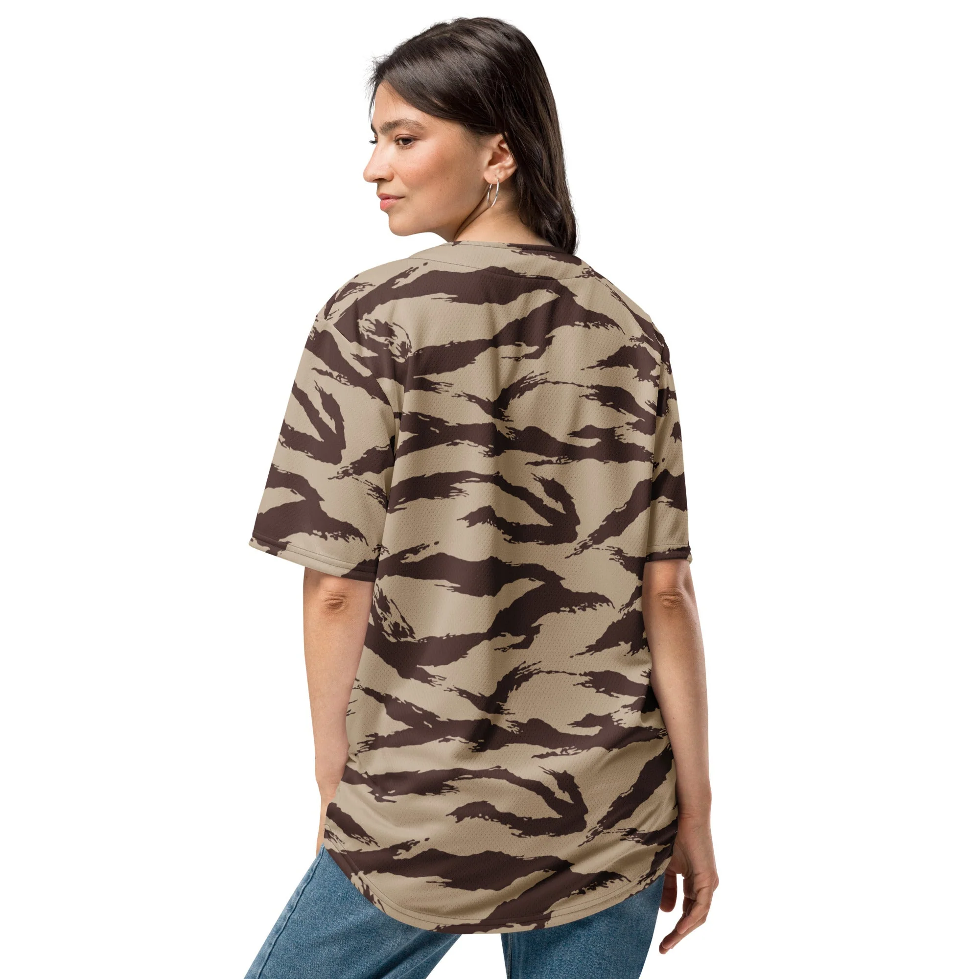Moroccan Lizard Desert CAMO Unisex Baseball Jersey - Image 4