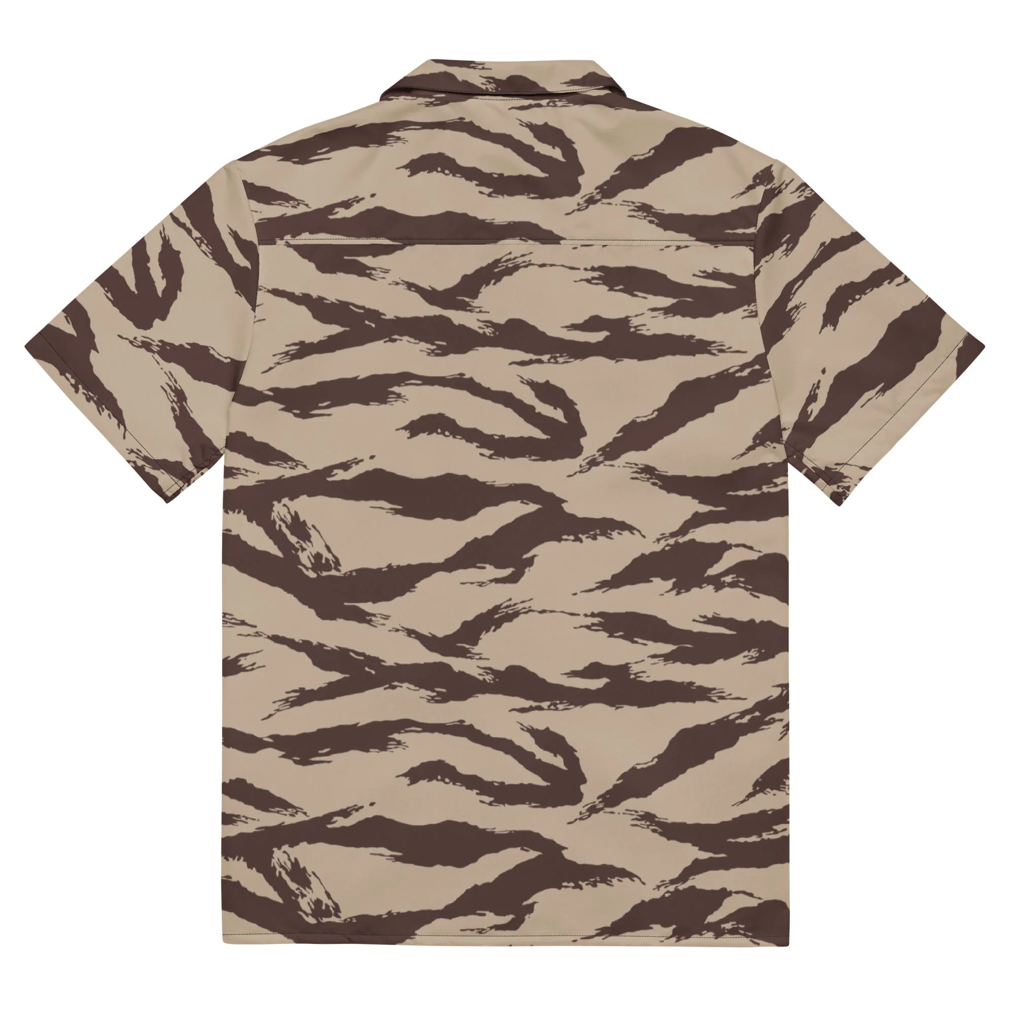 Moroccan Lizard Desert CAMO Unisex Short-Sleeve Button Shirt - Image 11