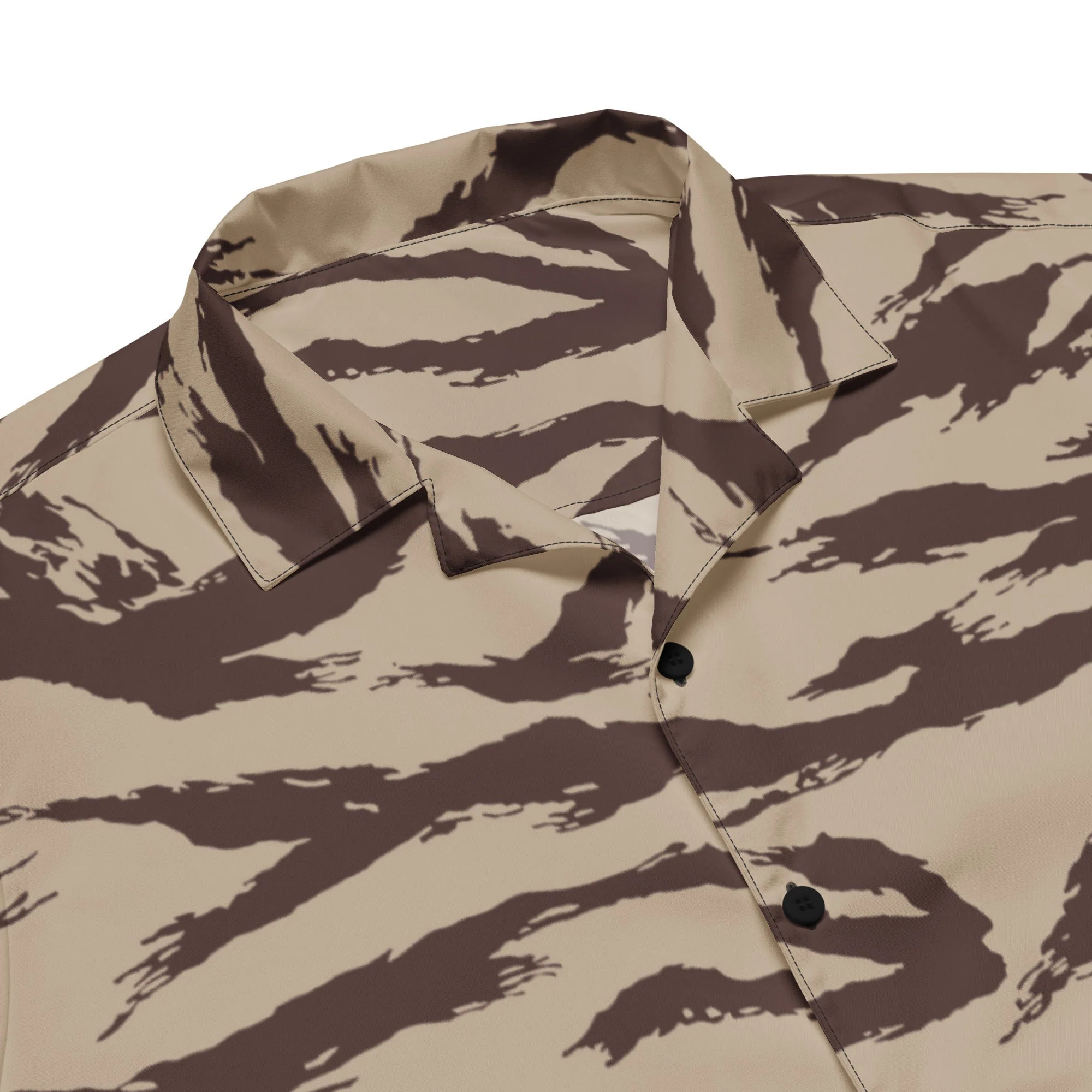Moroccan Lizard Desert CAMO Unisex Short-Sleeve Button Shirt - Image 2