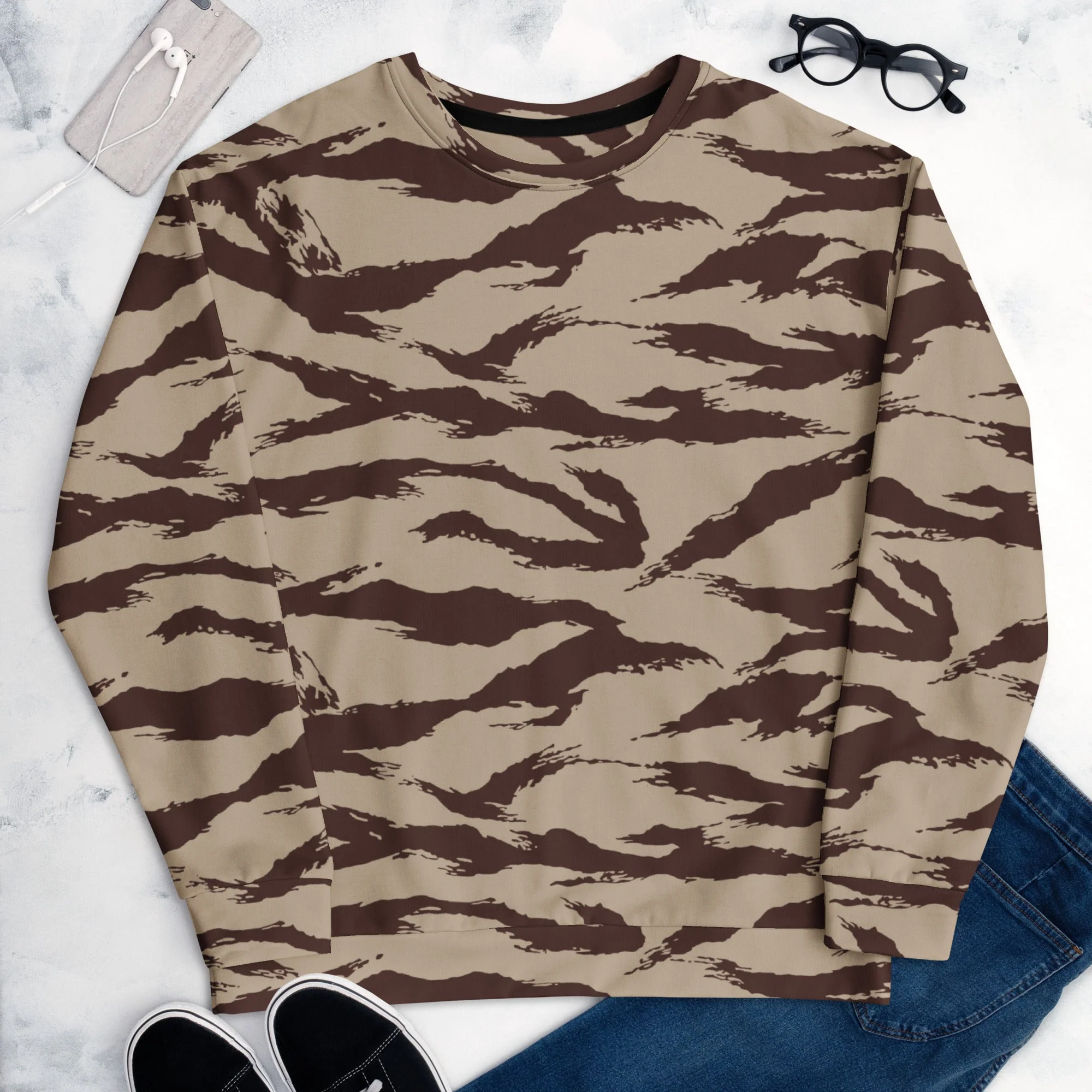 Moroccan Lizard Desert CAMO Unisex Sweatshirt - Image 10