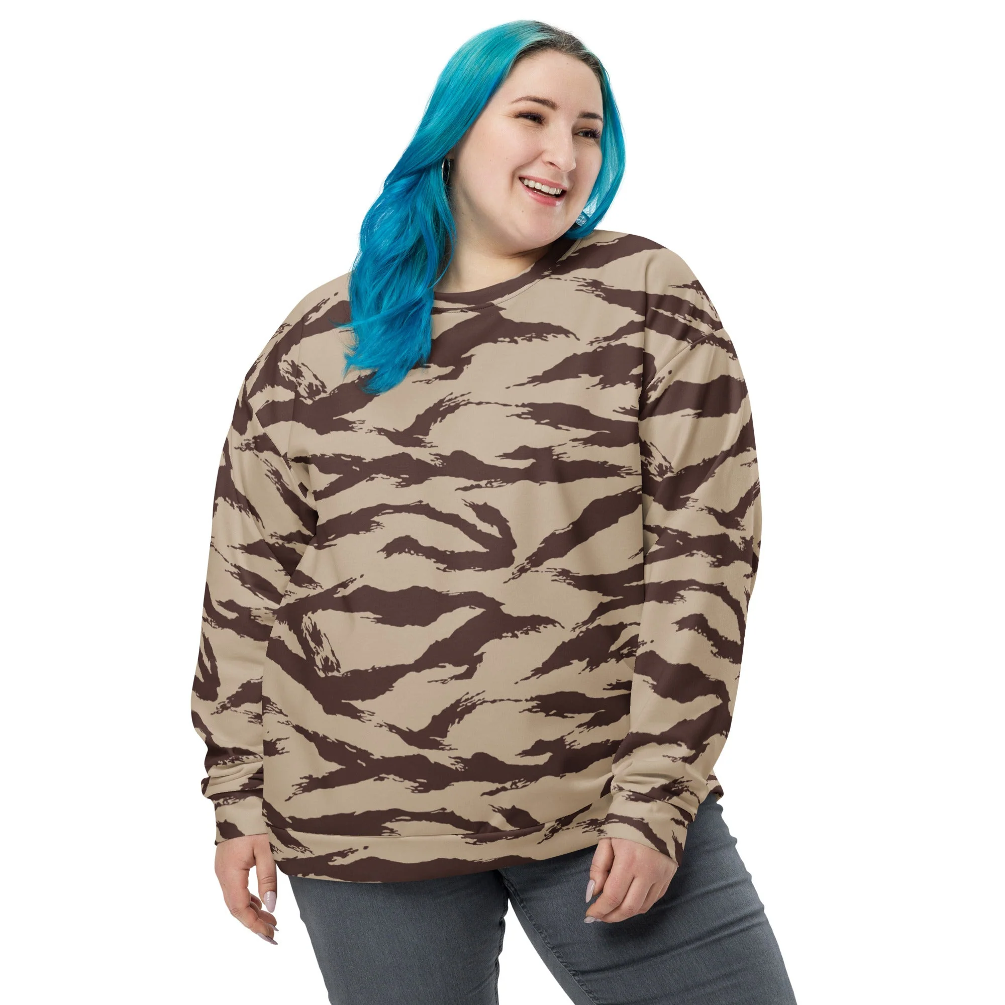 Moroccan Lizard Desert CAMO Unisex Sweatshirt - Image 7