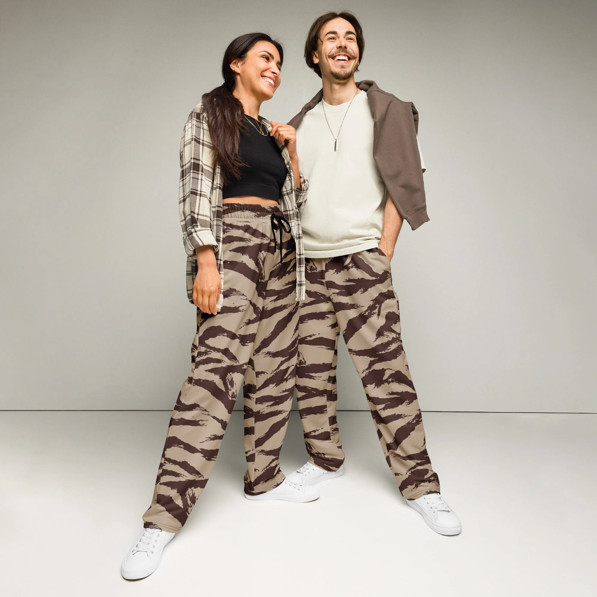 Moroccan Lizard Desert CAMO Unisex Wide-Leg Joggers