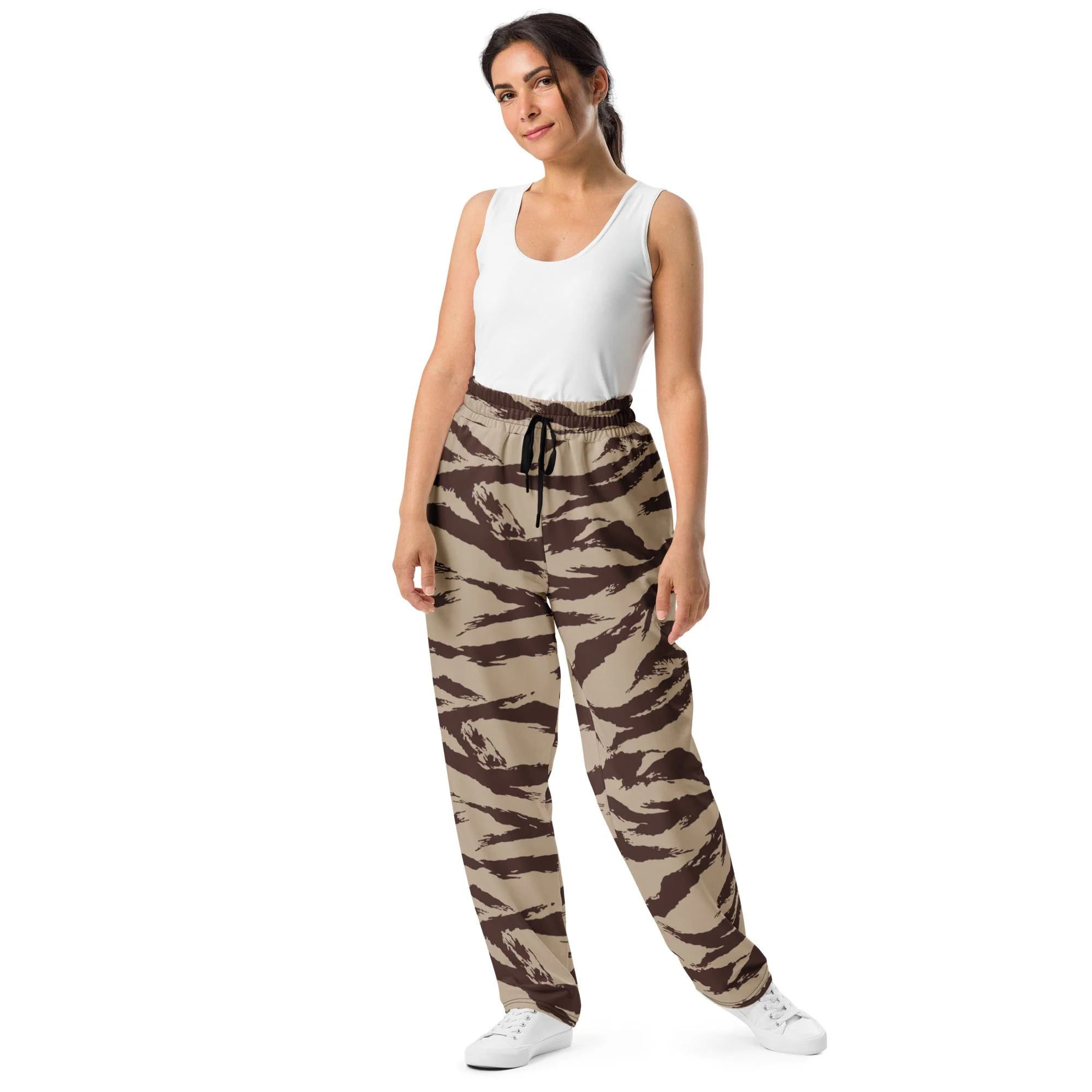 Moroccan Lizard Desert CAMO Unisex Wide-Leg Joggers - Image 6