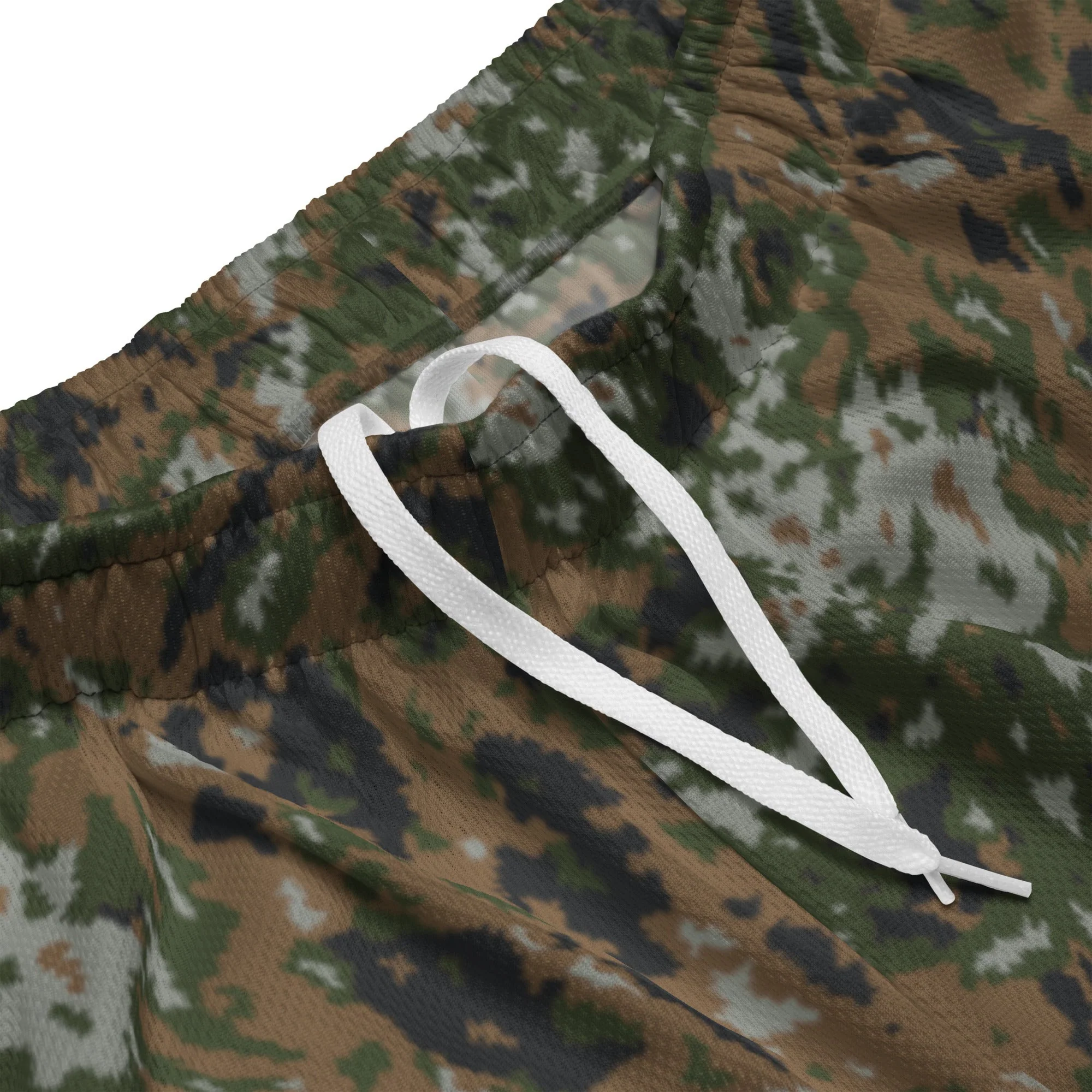 Luxembourg Waldtarndruck CAMO Unisex Mesh Shorts - Image 12