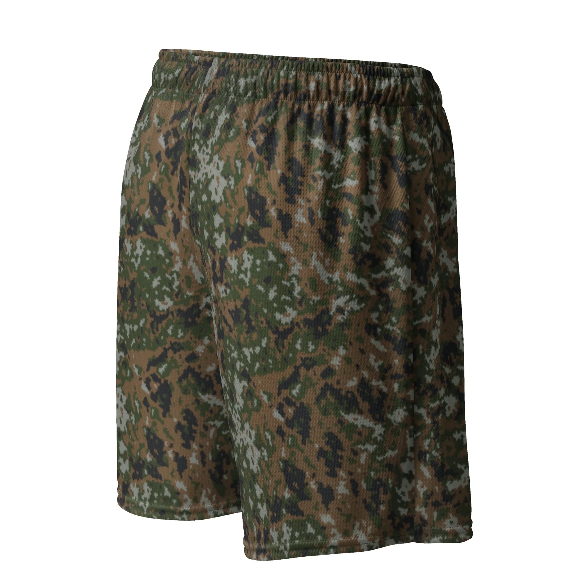 Luxembourg Waldtarndruck CAMO Unisex Mesh Shorts - Image 16