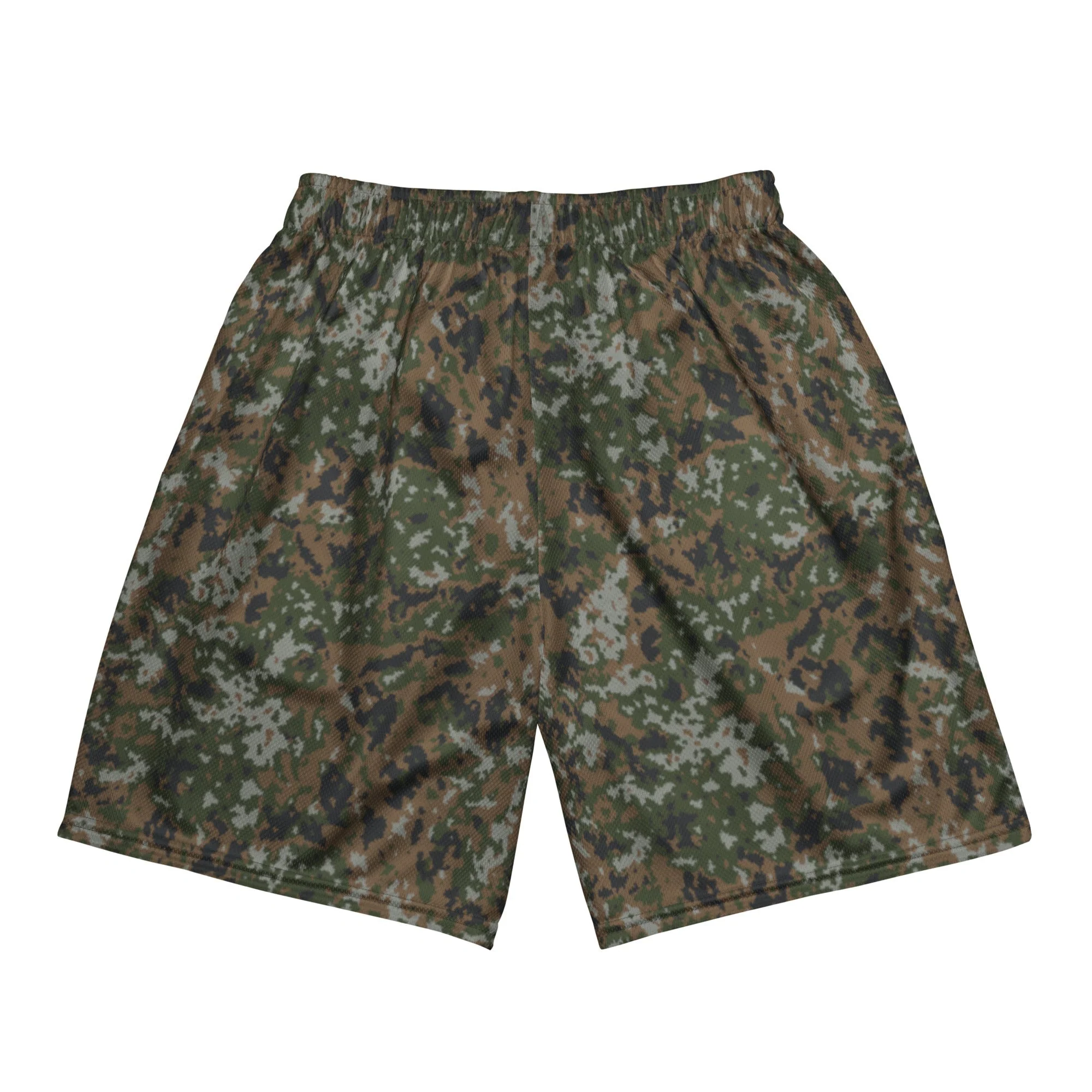 Luxembourg Waldtarndruck CAMO Unisex Mesh Shorts - Image 3