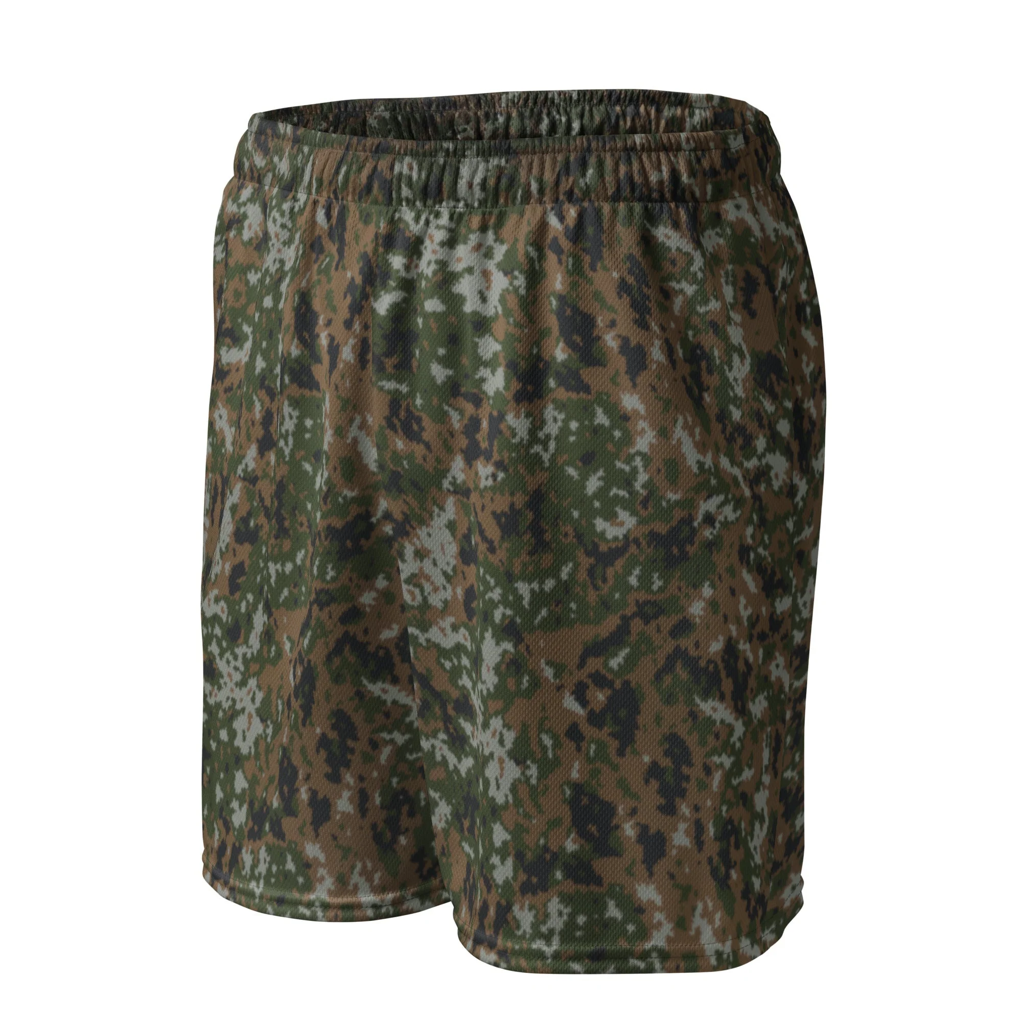Luxembourg Waldtarndruck CAMO Unisex Mesh Shorts - Image 6