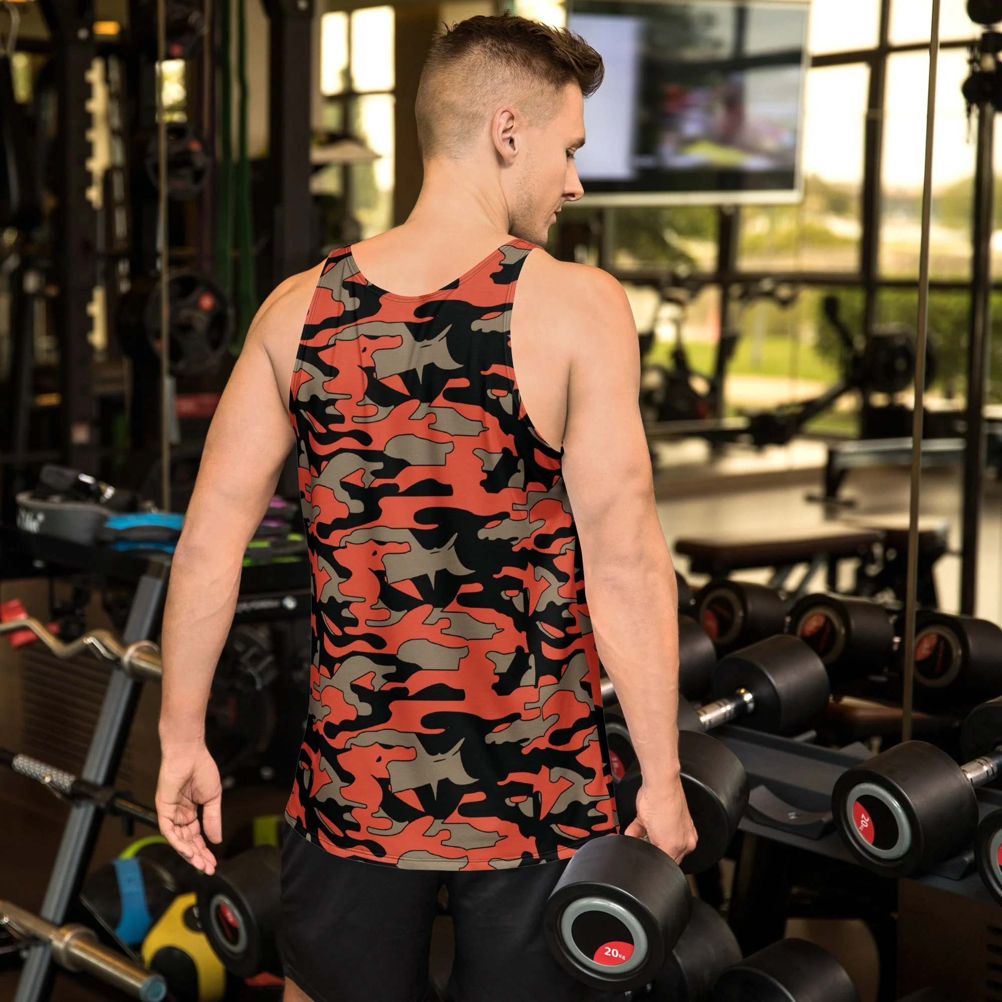Malaysian BOMBA Firefighter CAMO Unisex Tank Top - Image 2