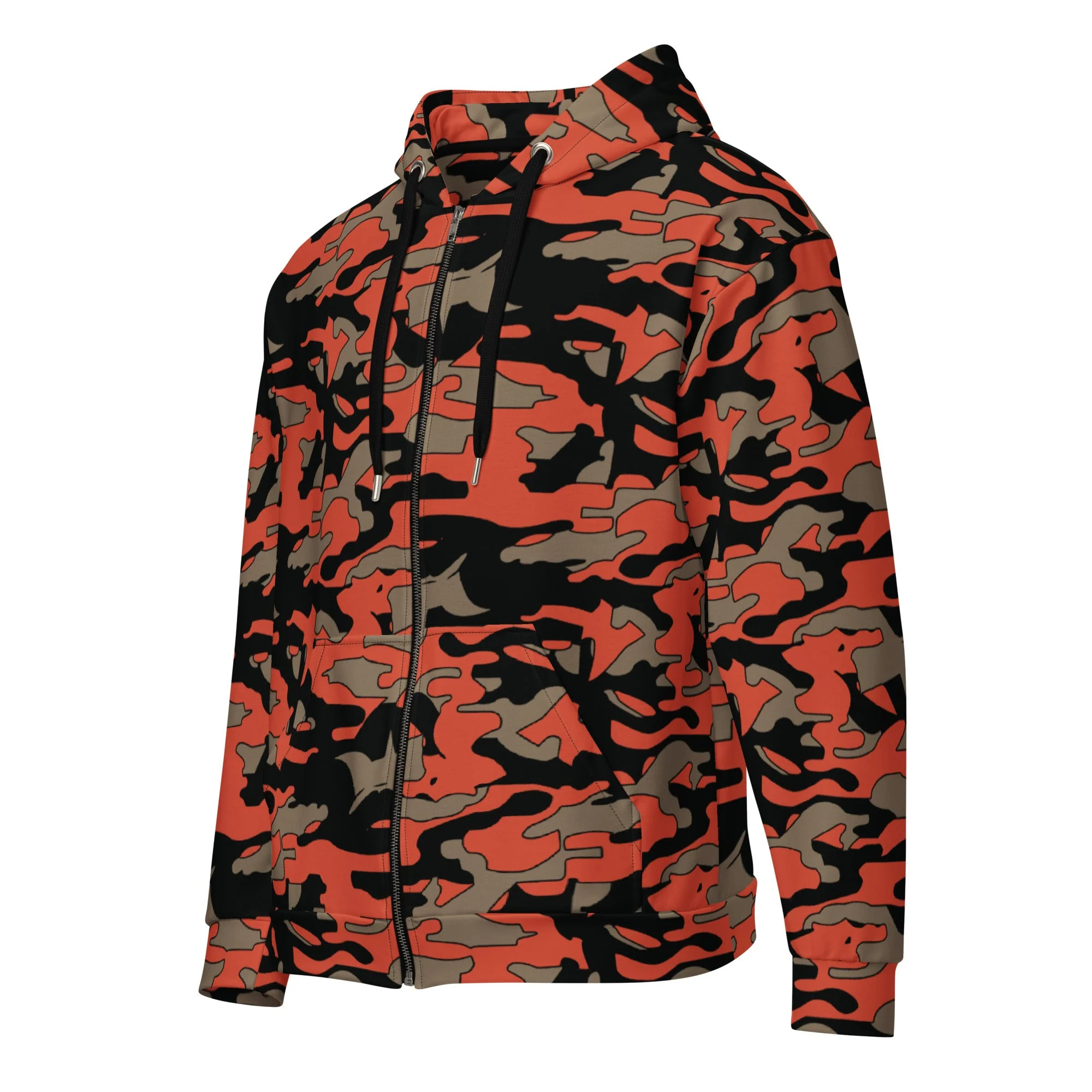 Malaysian BOMBA Firefighter CAMO Unisex Zip Hoodie - Image 4