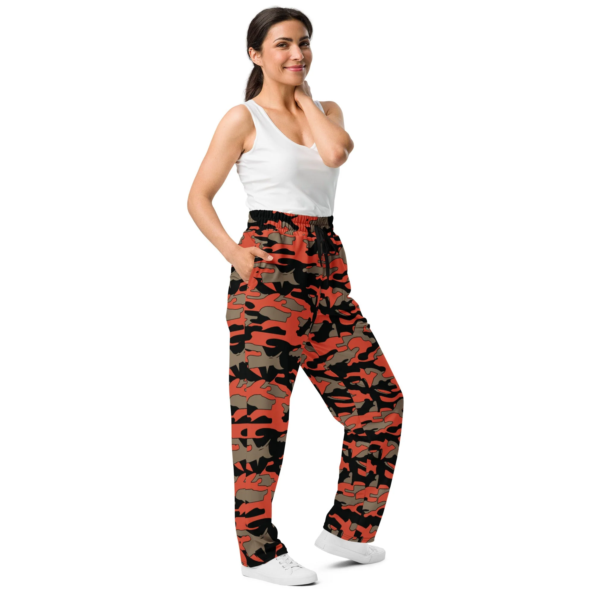 Malaysian BOMBA Firefighter CAMO Unisex Wide-Leg Joggers - Image 7