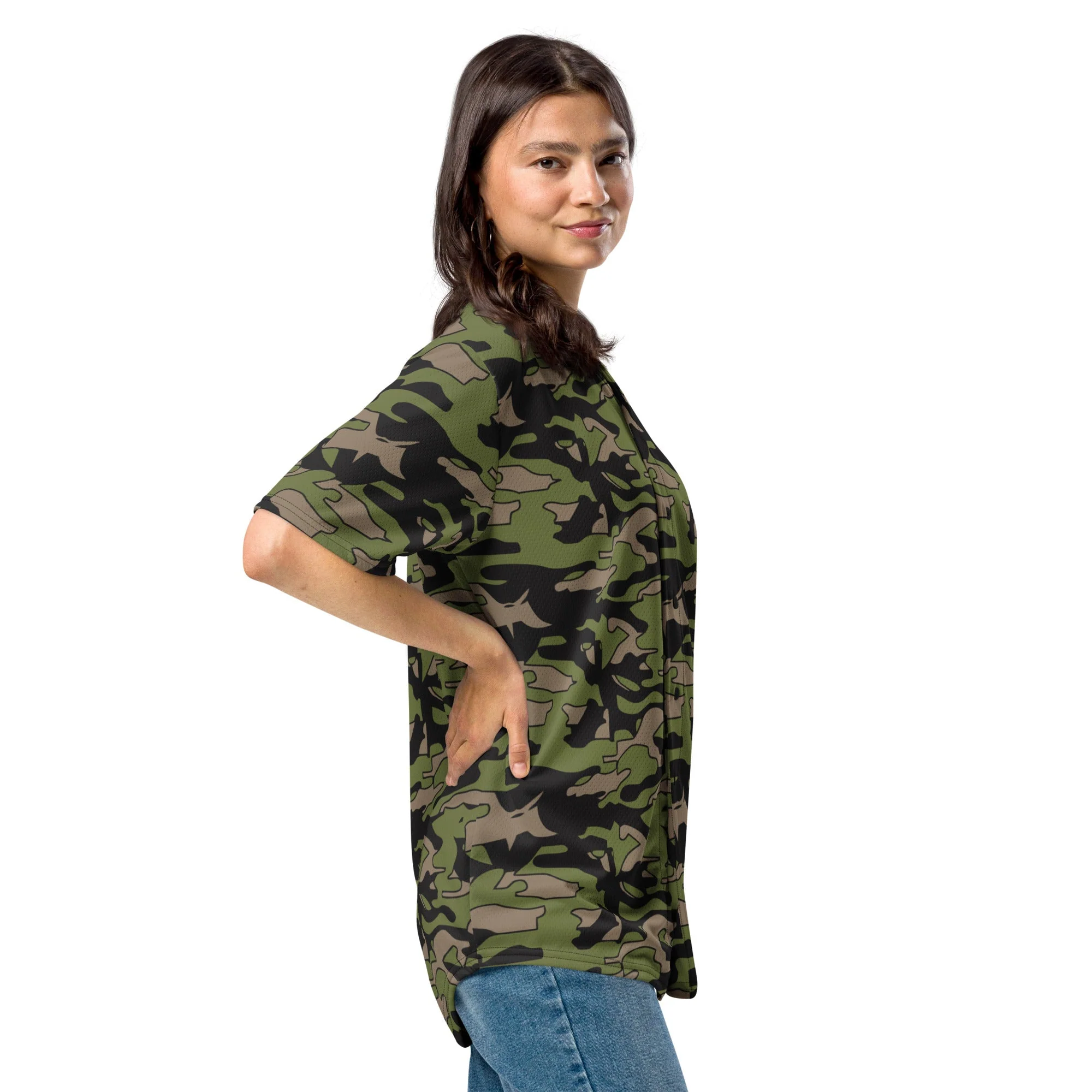 Malaysian BOMBA Subdued CAMO Unisex Baseball Jersey - Image 2