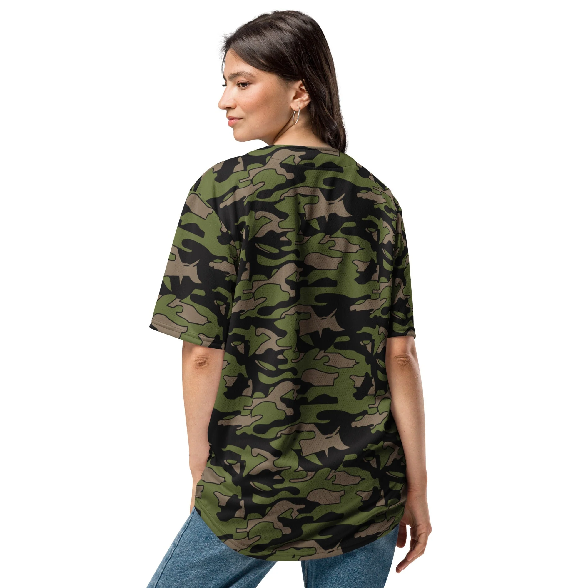 Malaysian BOMBA Subdued CAMO Unisex Baseball Jersey - Image 4