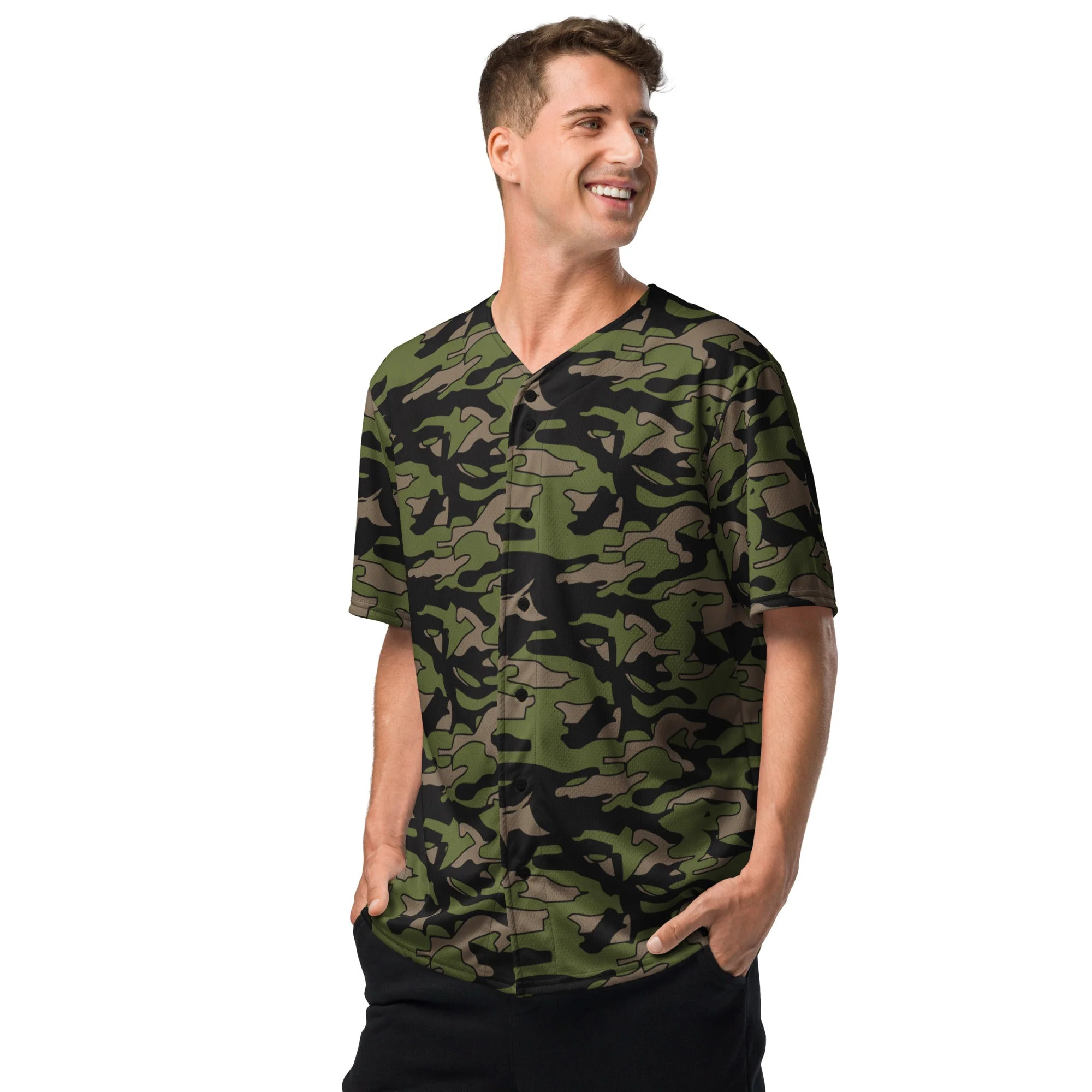 Malaysian BOMBA Subdued CAMO Unisex Baseball Jersey - Image 9
