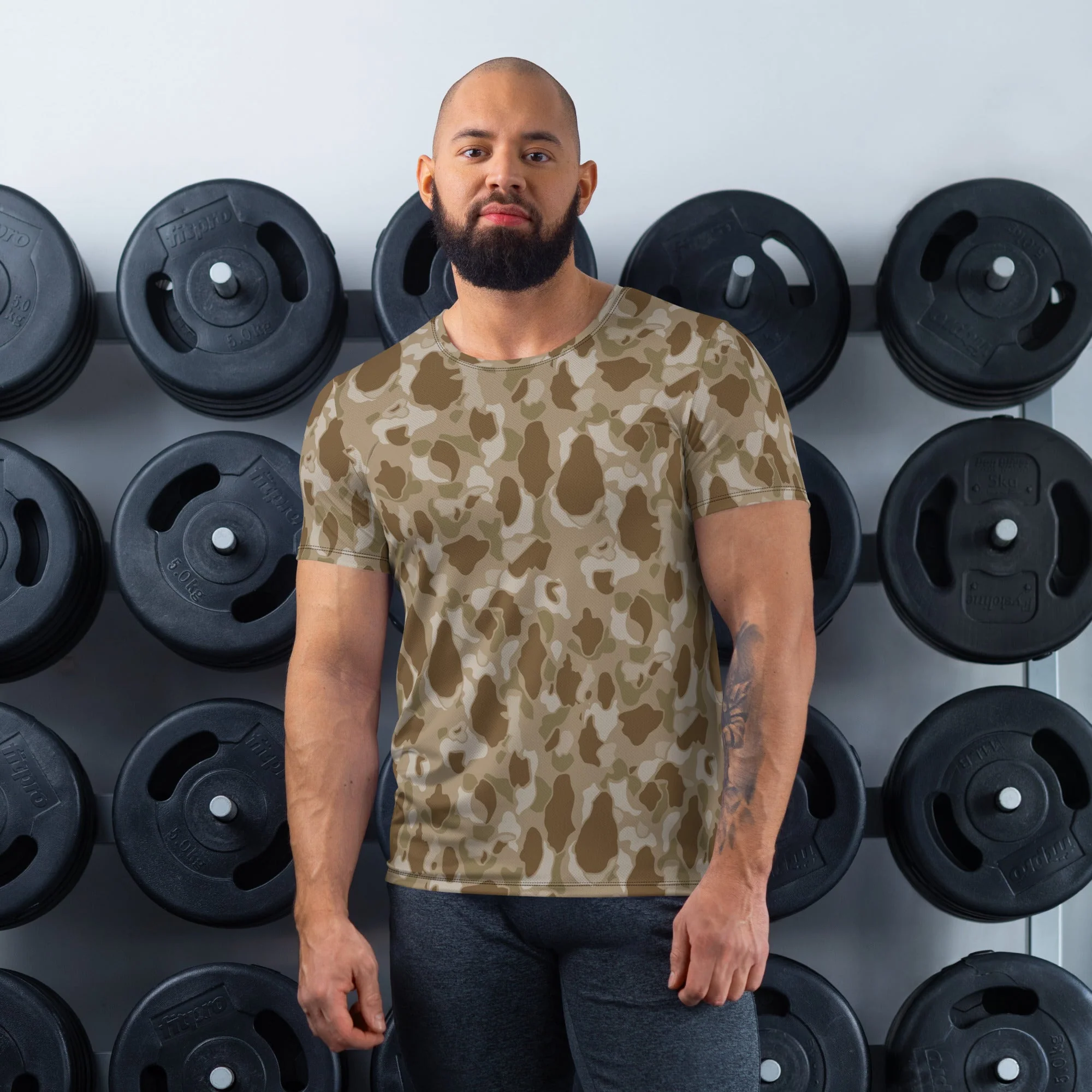 American Frog Skin Arid CAMO Mens Athletic T-Shirt